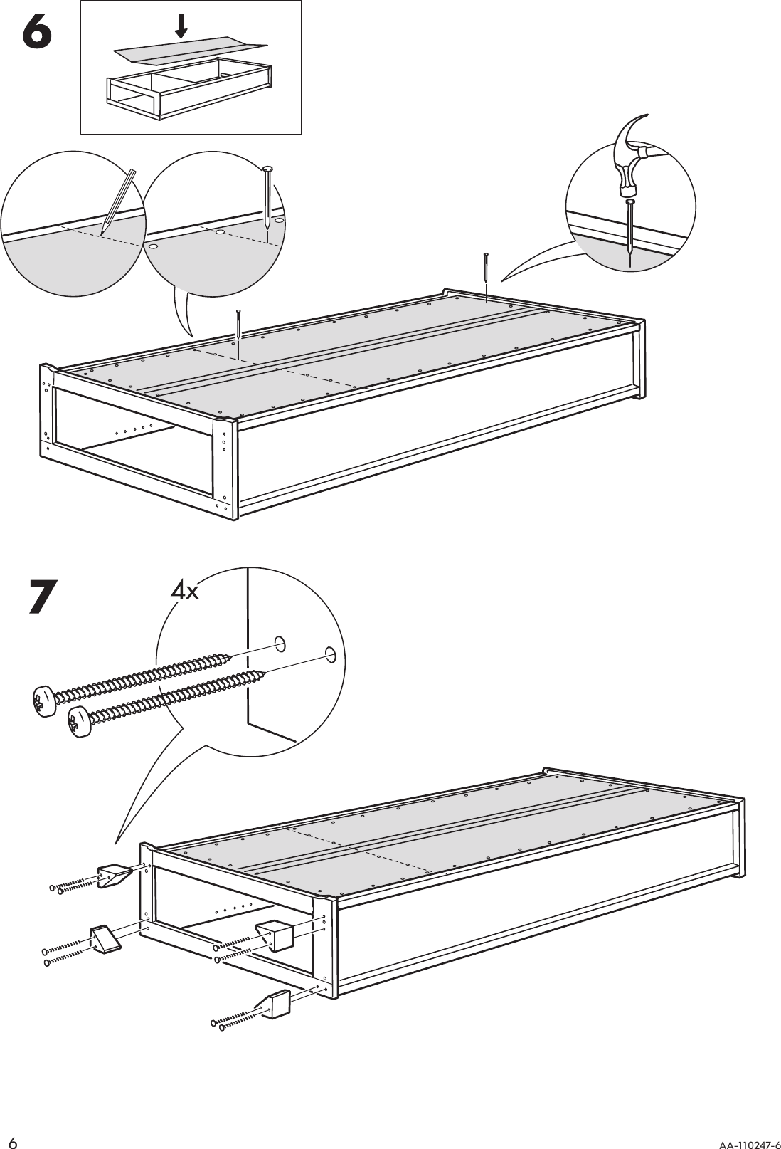 Page 6 of 8 - Ikea Ikea-Markar-Bookcase-35X75-5-8-Assembly-Instruction