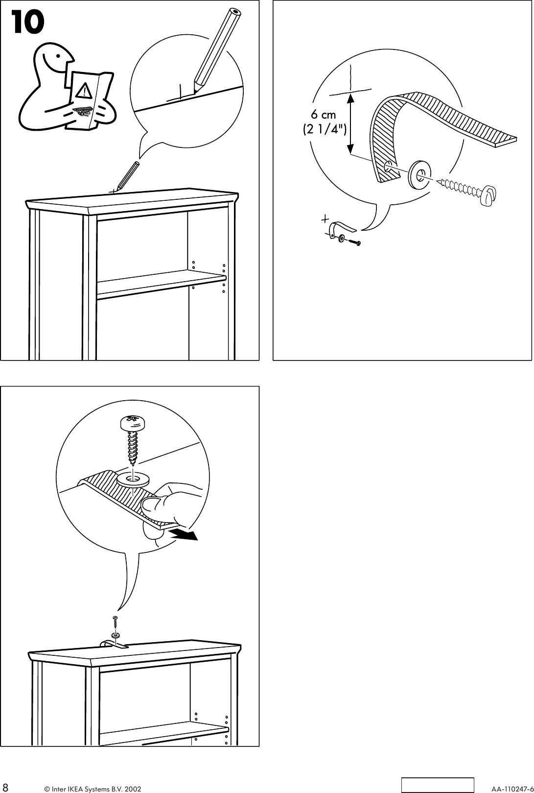 Page 8 of 8 - Ikea Ikea-Markar-Bookcase-35X75-5-8-Assembly-Instruction