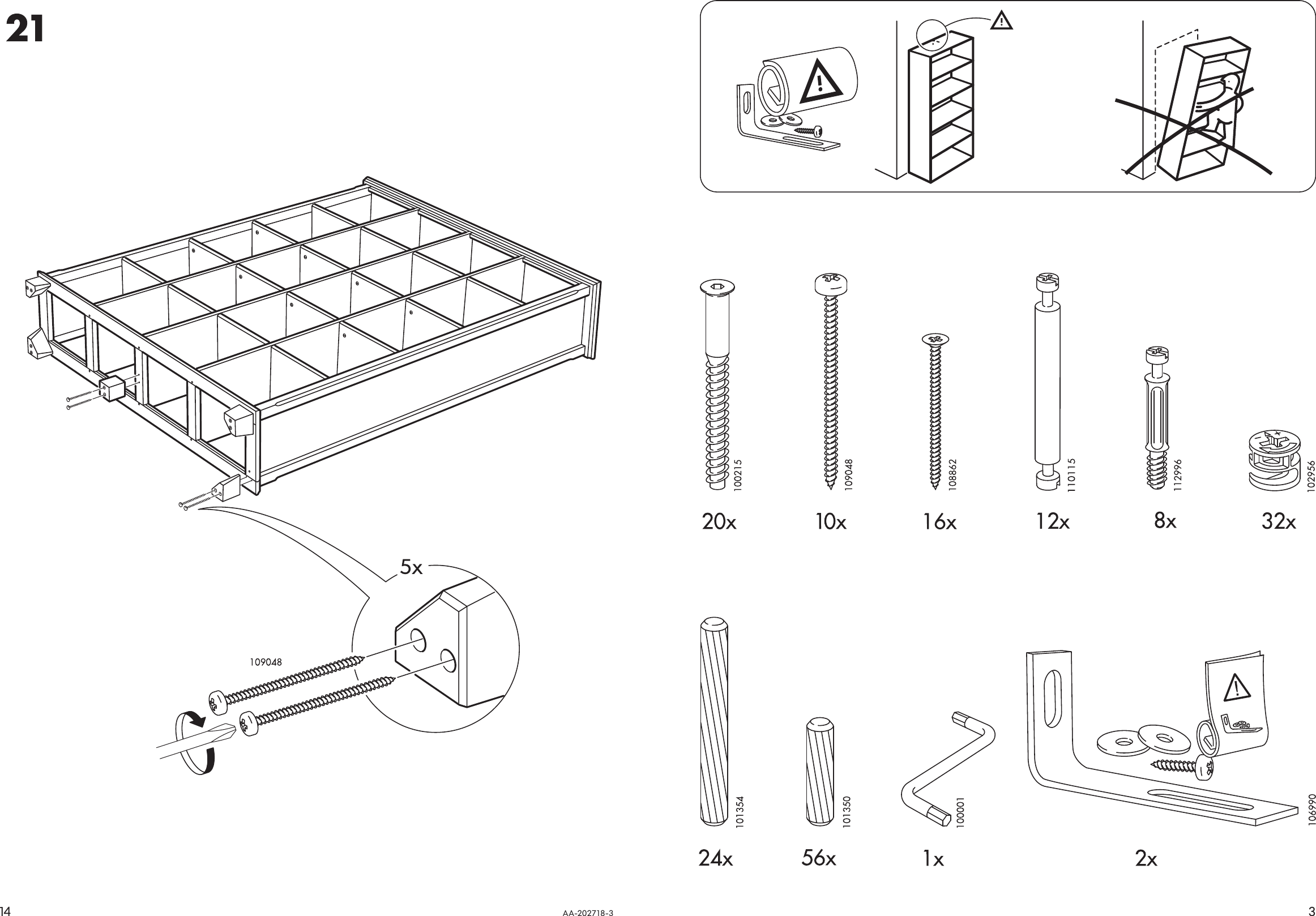 Page 3 of 8 - Ikea Ikea-Markar-Bookcase-59-1-2X75-5-8-Assembly-Instruction