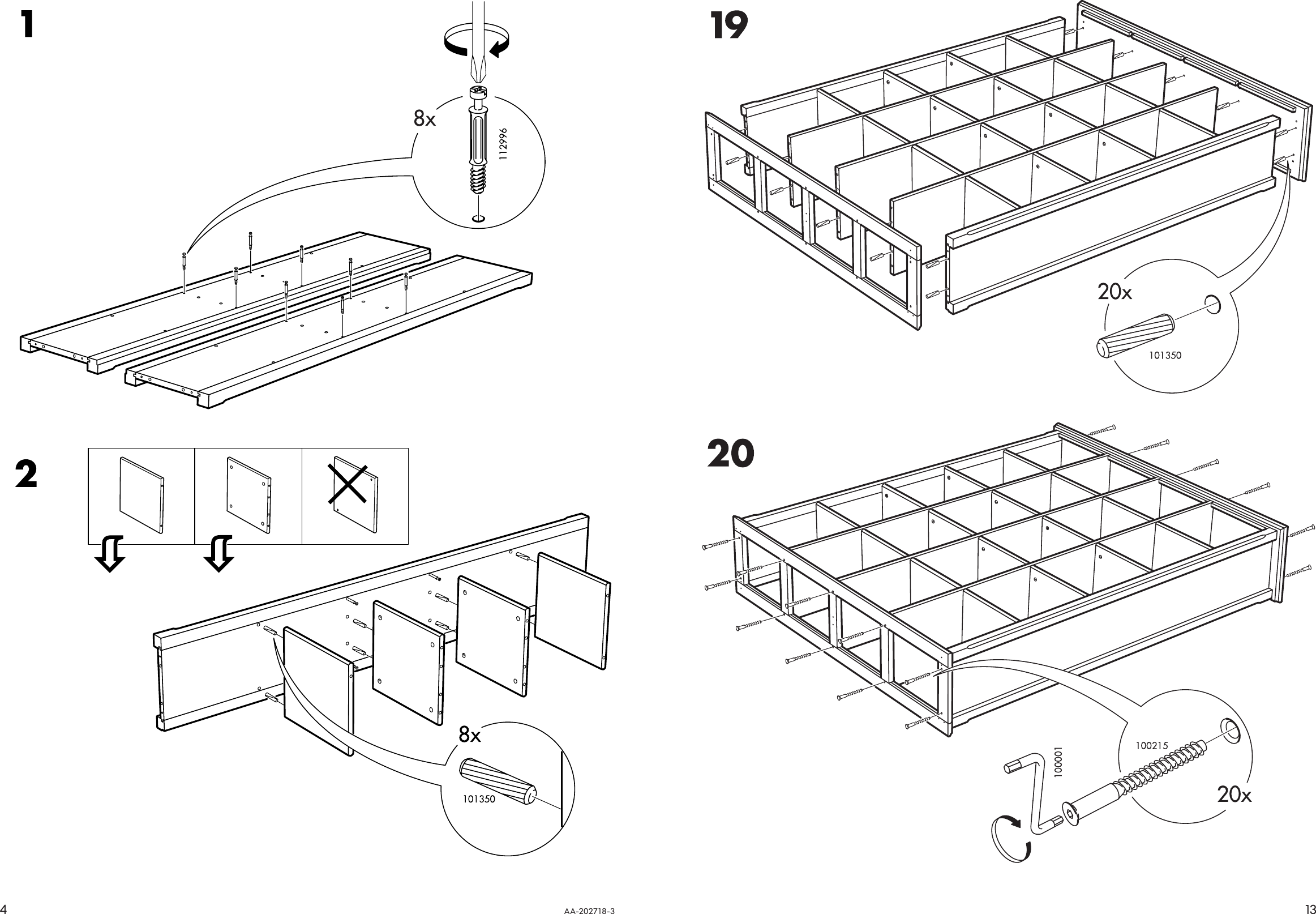 Page 4 of 8 - Ikea Ikea-Markar-Bookcase-59-1-2X75-5-8-Assembly-Instruction