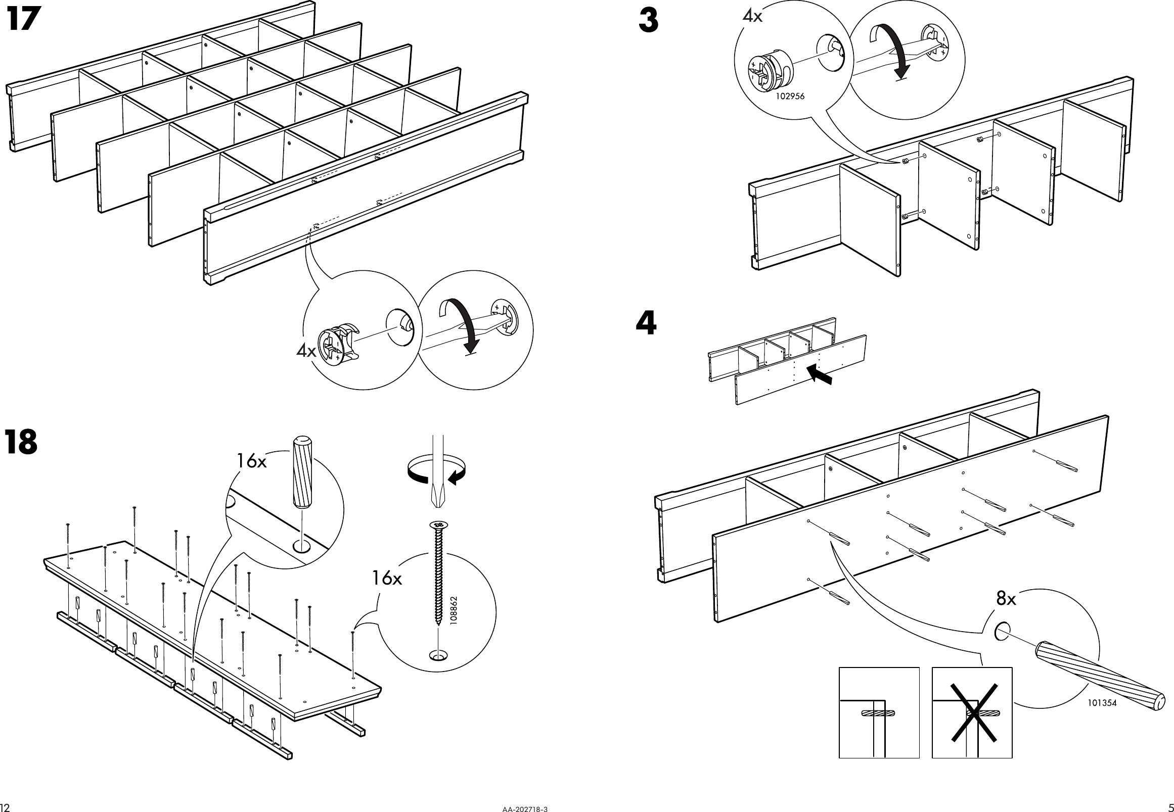 Page 5 of 8 - Ikea Ikea-Markar-Bookcase-59-1-2X75-5-8-Assembly-Instruction