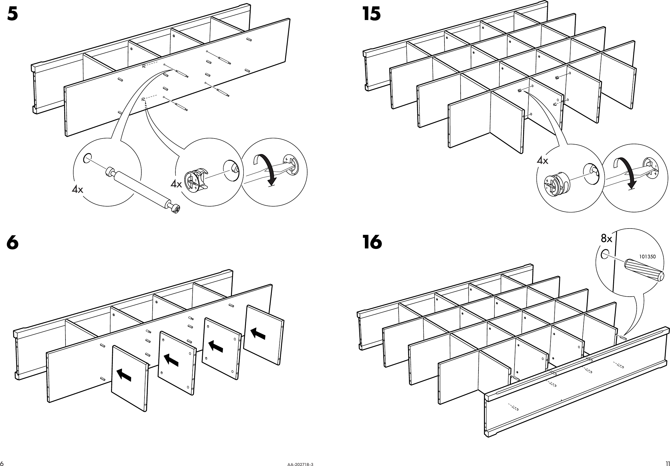 Page 6 of 8 - Ikea Ikea-Markar-Bookcase-59-1-2X75-5-8-Assembly-Instruction