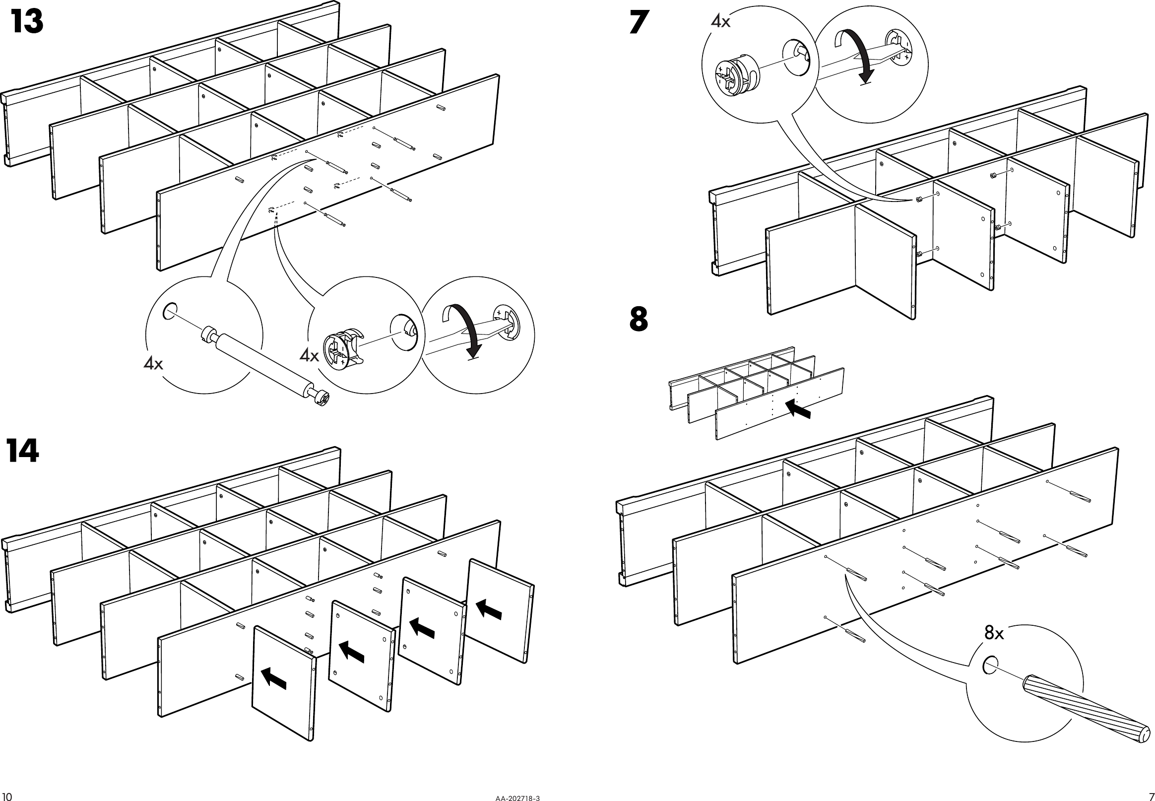 Page 7 of 8 - Ikea Ikea-Markar-Bookcase-59-1-2X75-5-8-Assembly-Instruction