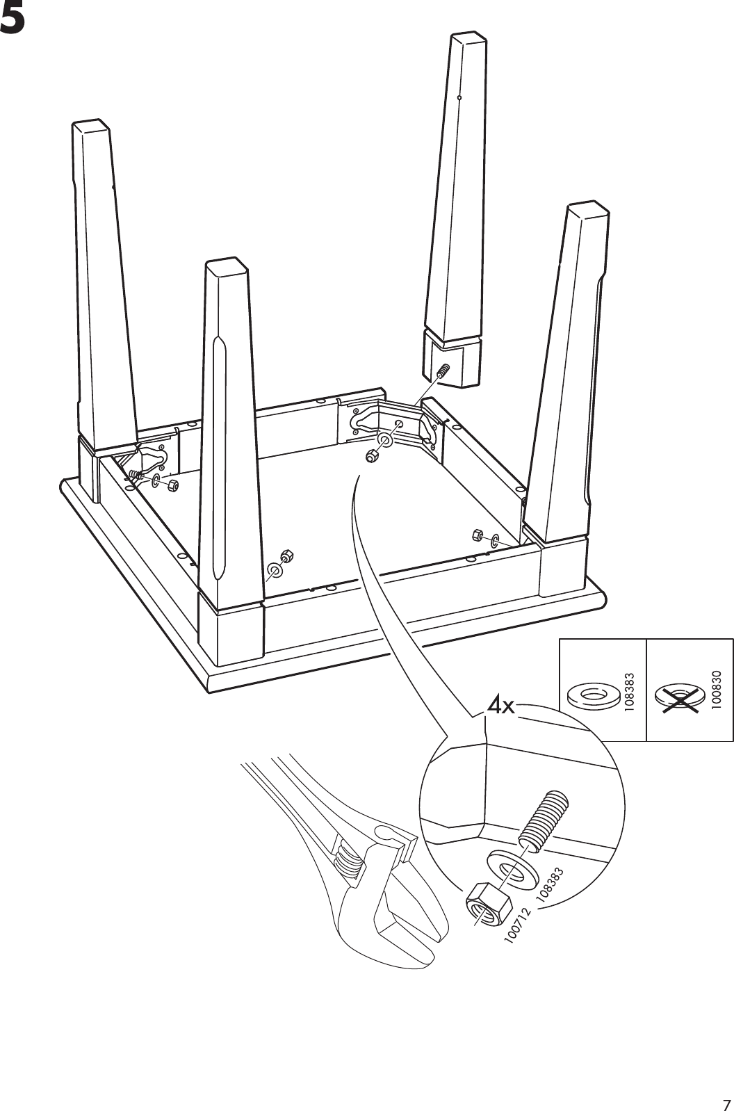 Page 7 of 8 - Ikea Ikea-Markar-Side-Table-21-5-8X21-5-8-Assembly-Instruction