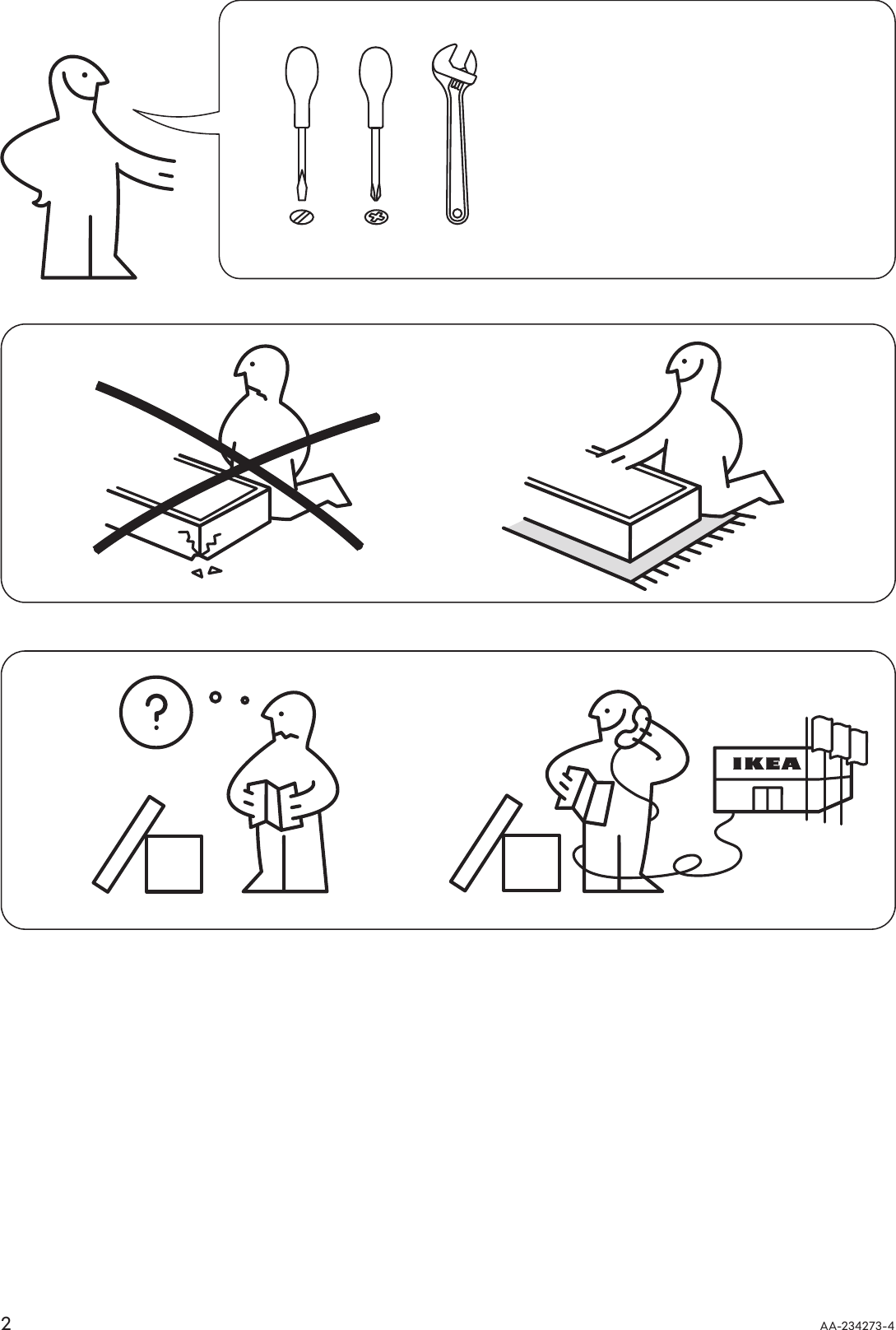 Page 2 of 8 - Ikea Ikea-Markar-Sofa-Table-47X14X30-Assembly-Instruction
