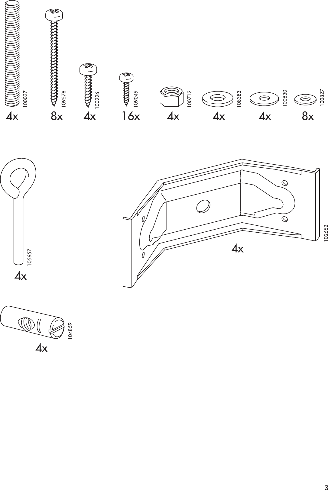 Page 3 of 8 - Ikea Ikea-Markar-Sofa-Table-47X14X30-Assembly-Instruction