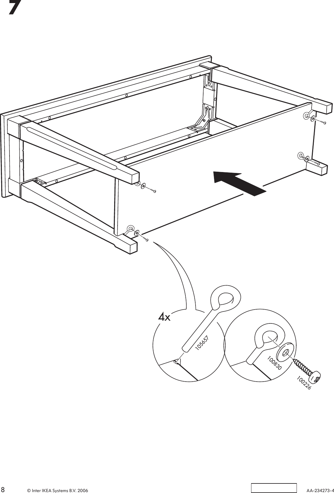 Page 8 of 8 - Ikea Ikea-Markar-Sofa-Table-47X14X30-Assembly-Instruction