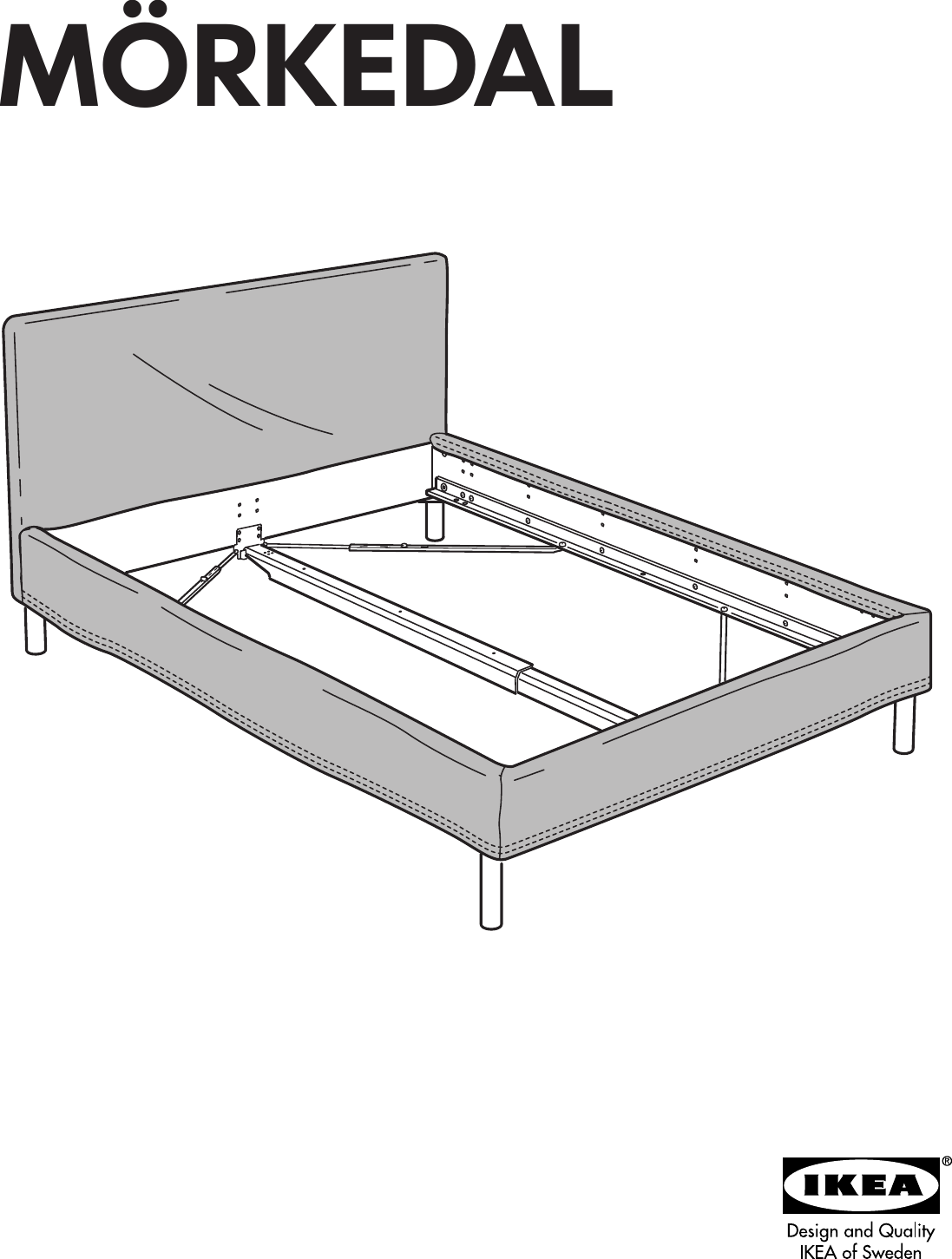 Ikea Markedal Headboard Footboard Full Double Assembly Instruction