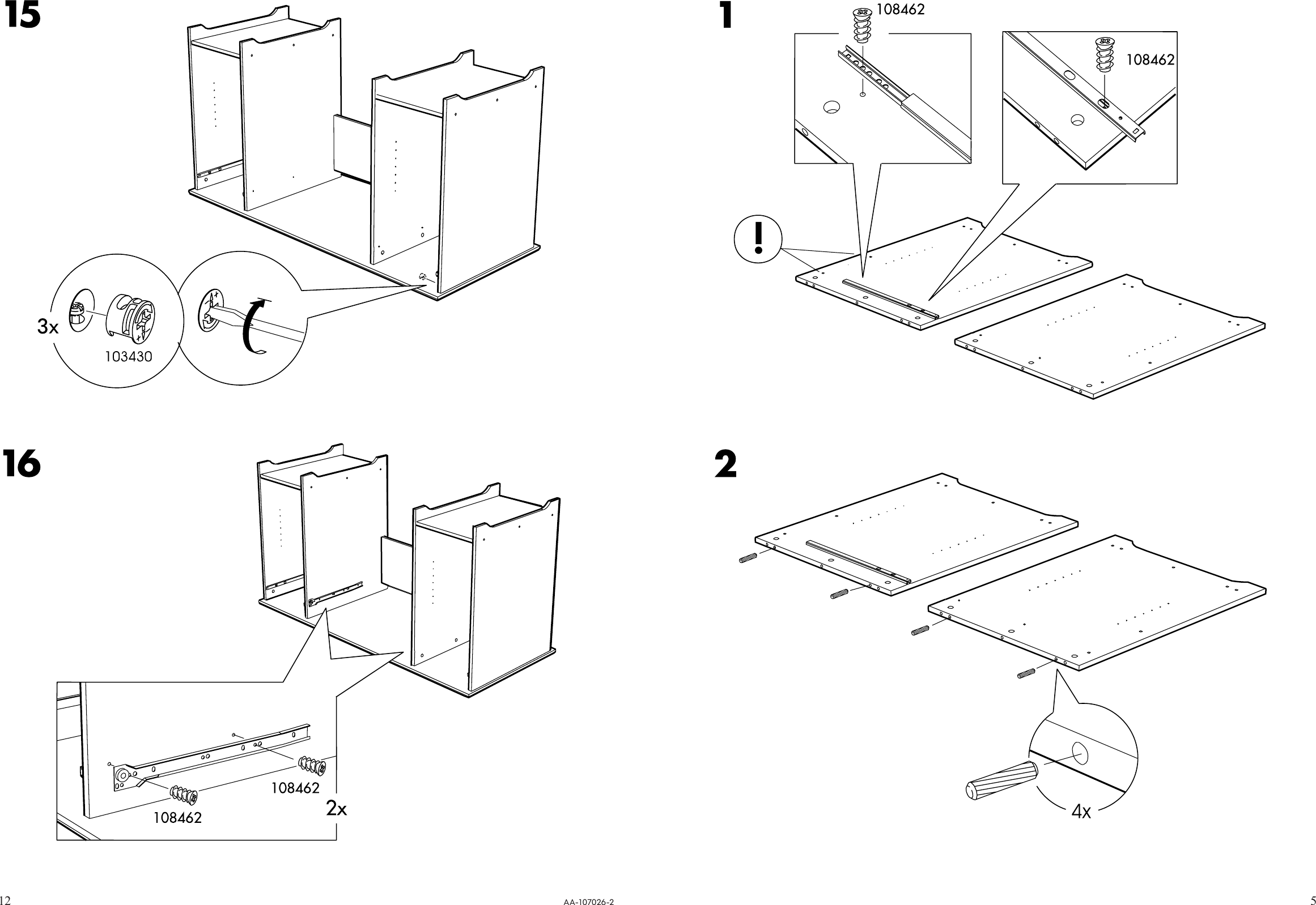 Page 5 of 8 - Ikea Ikea-Matteus-Desk-55-1-8X22-7-8-Assembly-Instruction