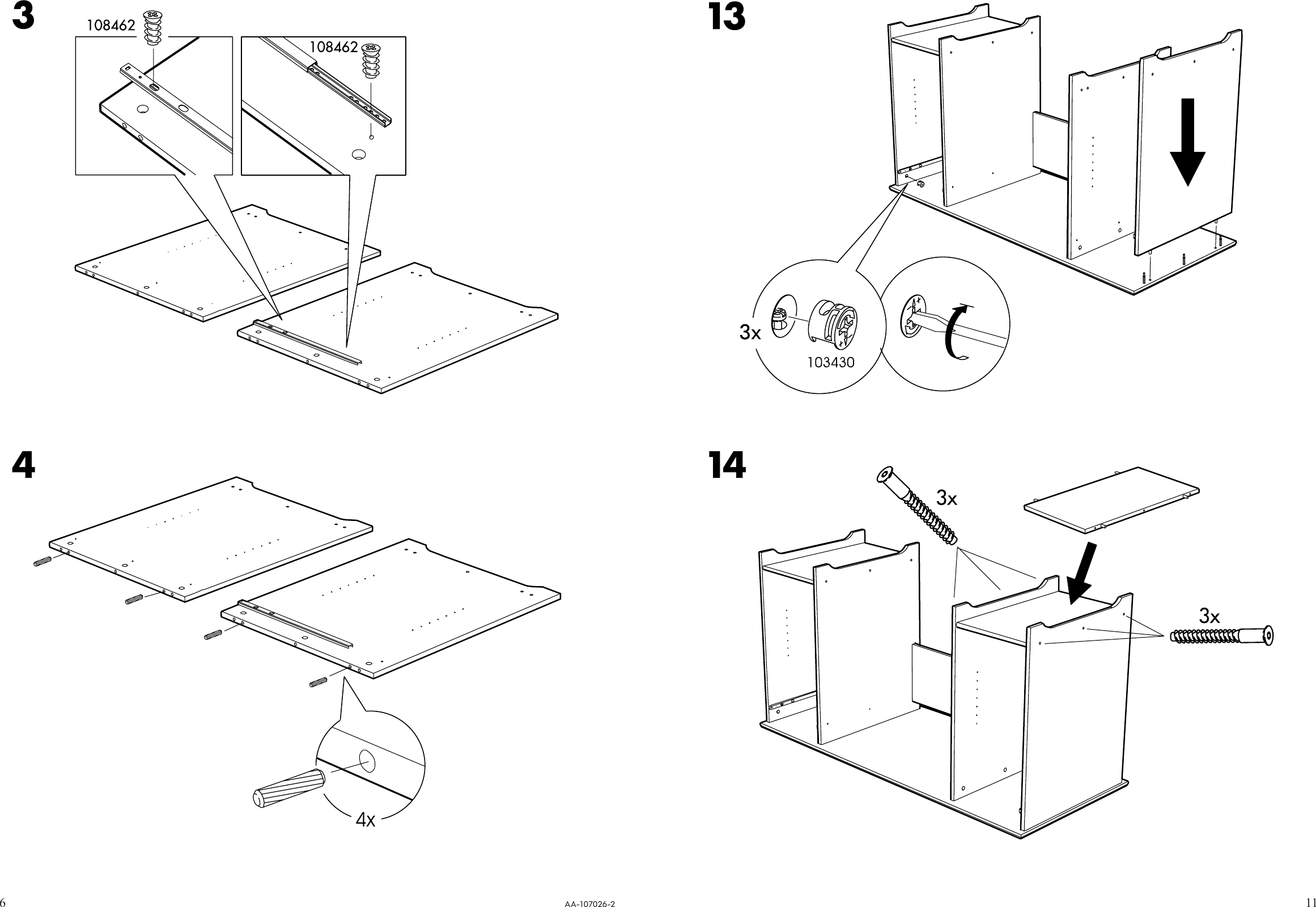 Page 6 of 8 - Ikea Ikea-Matteus-Desk-55-1-8X22-7-8-Assembly-Instruction