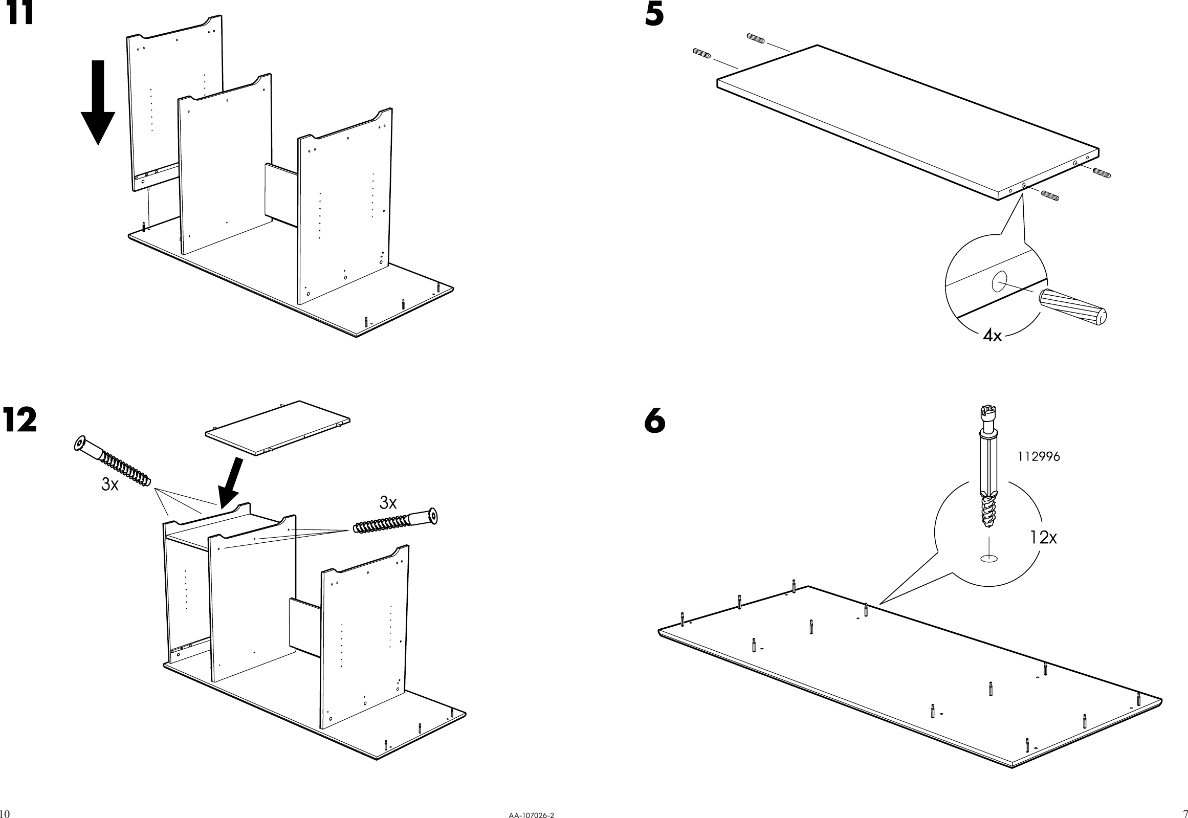 Page 7 of 8 - Ikea Ikea-Matteus-Desk-55-1-8X22-7-8-Assembly-Instruction