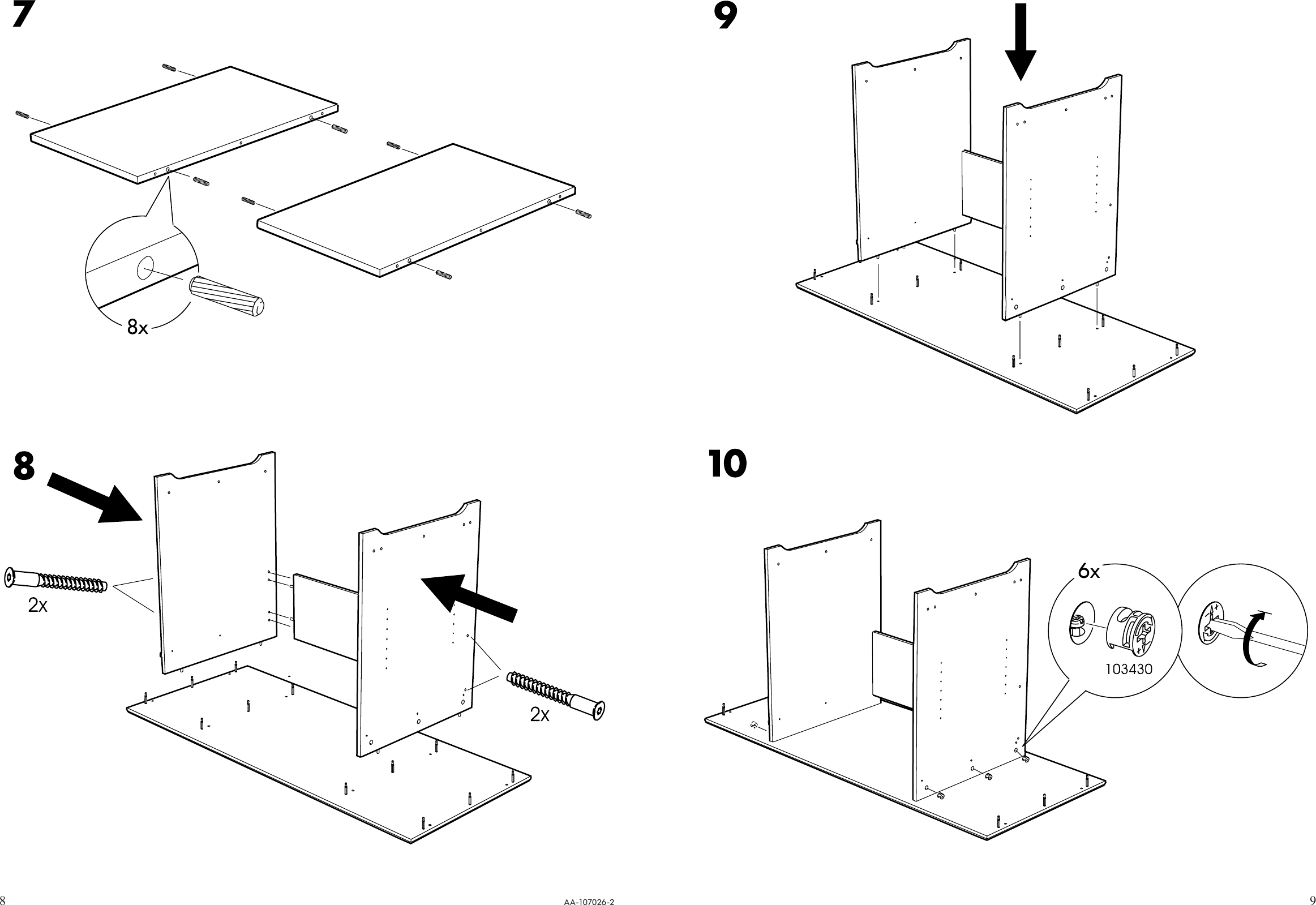 Page 8 of 8 - Ikea Ikea-Matteus-Desk-55-1-8X22-7-8-Assembly-Instruction