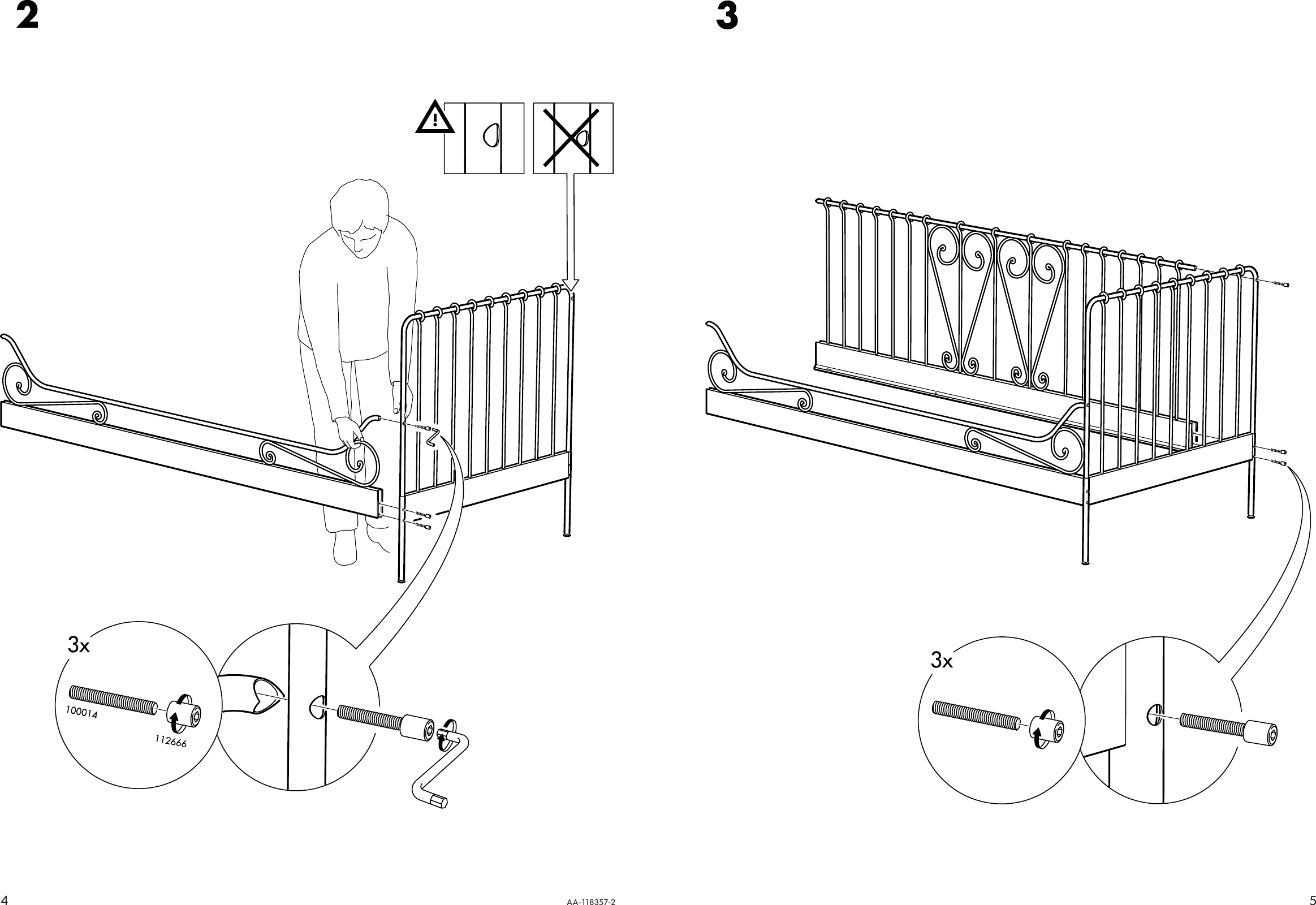 Page 4 of 4 - Ikea Ikea-Meldal-Daybed-Frame-Twin-Assembly-Instruction