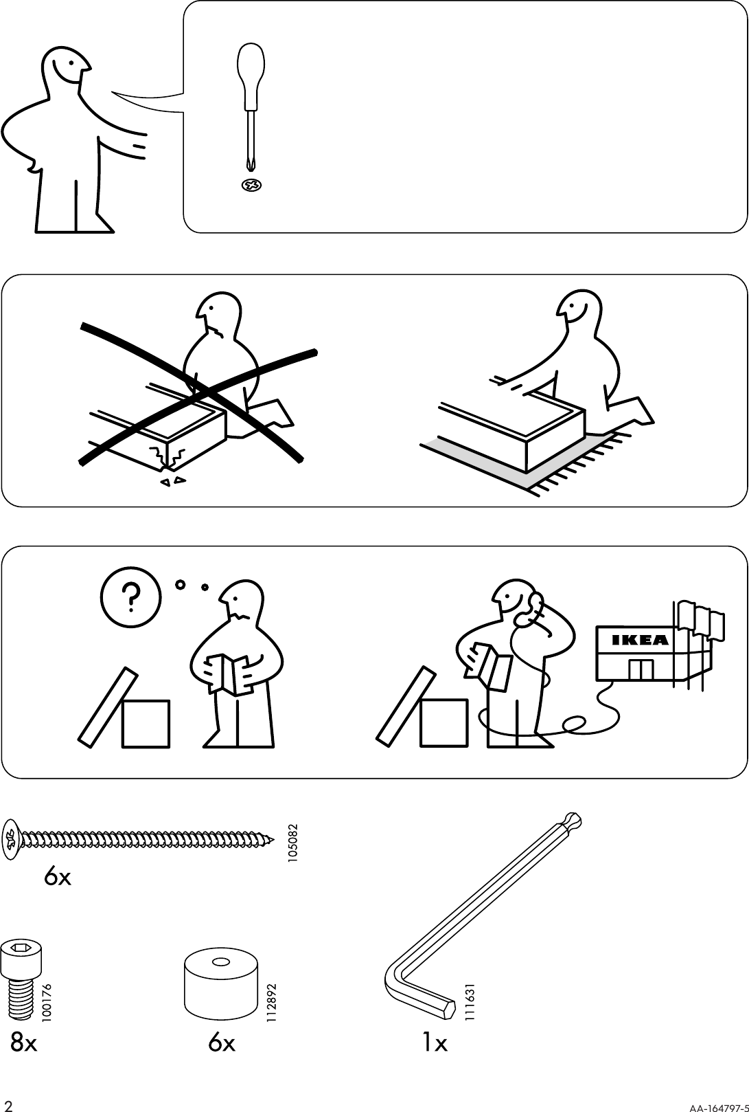 Page 2 of 4 - Ikea Ikea-Mella-Dining-Table-47X30-Assembly-Instruction