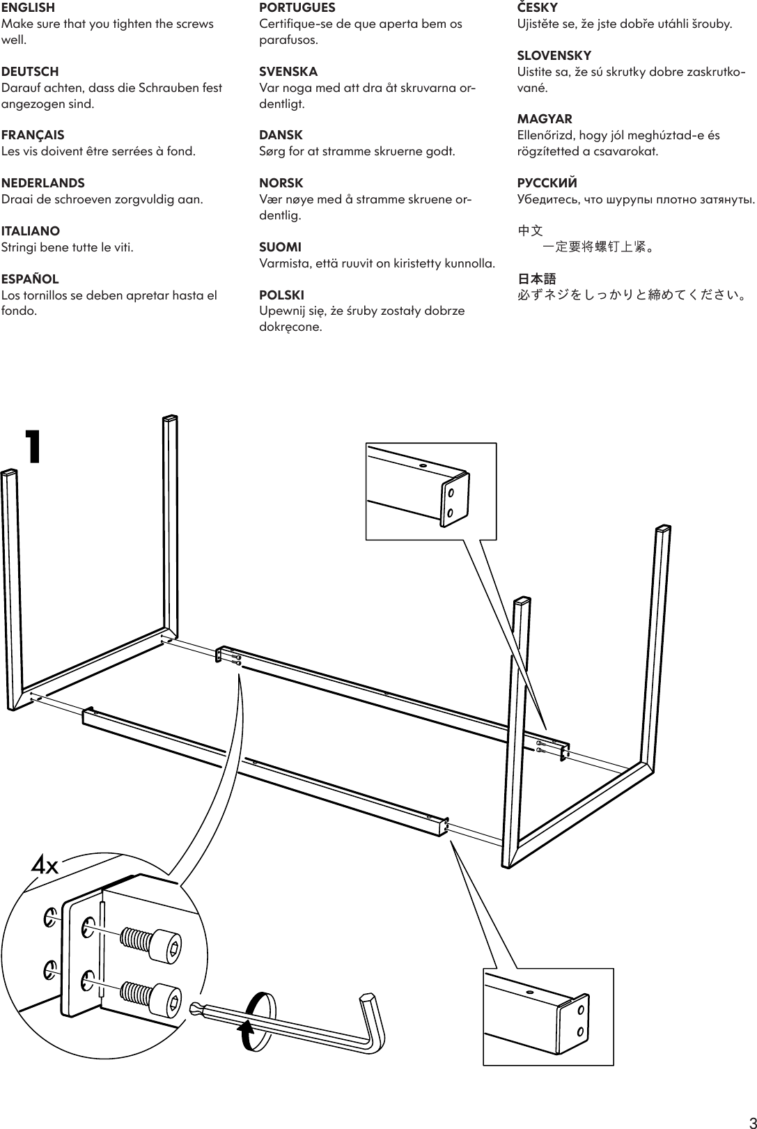 Page 3 of 4 - Ikea Ikea-Mella-Dining-Table-47X30-Assembly-Instruction