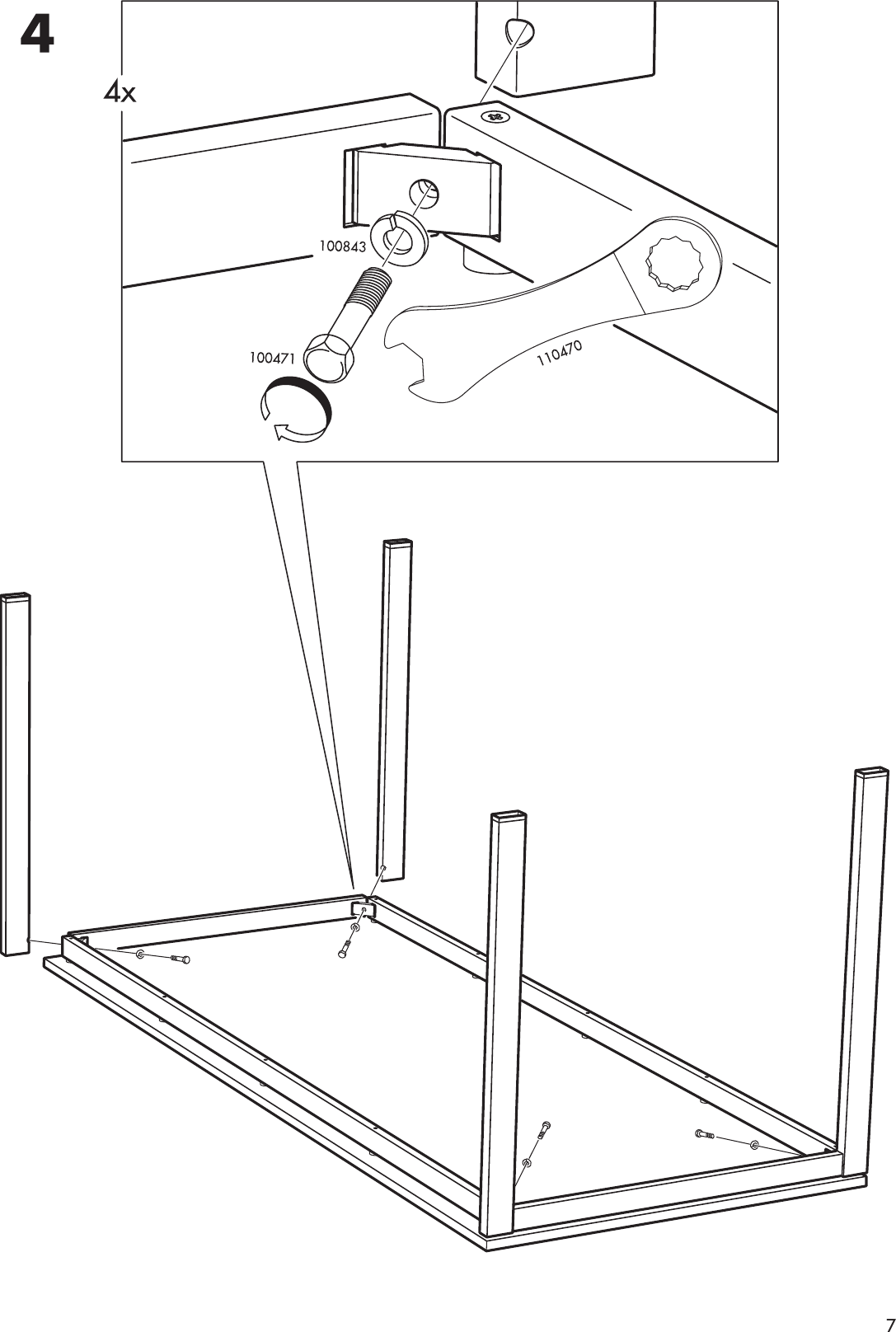 Инструкция сборки стола икеа