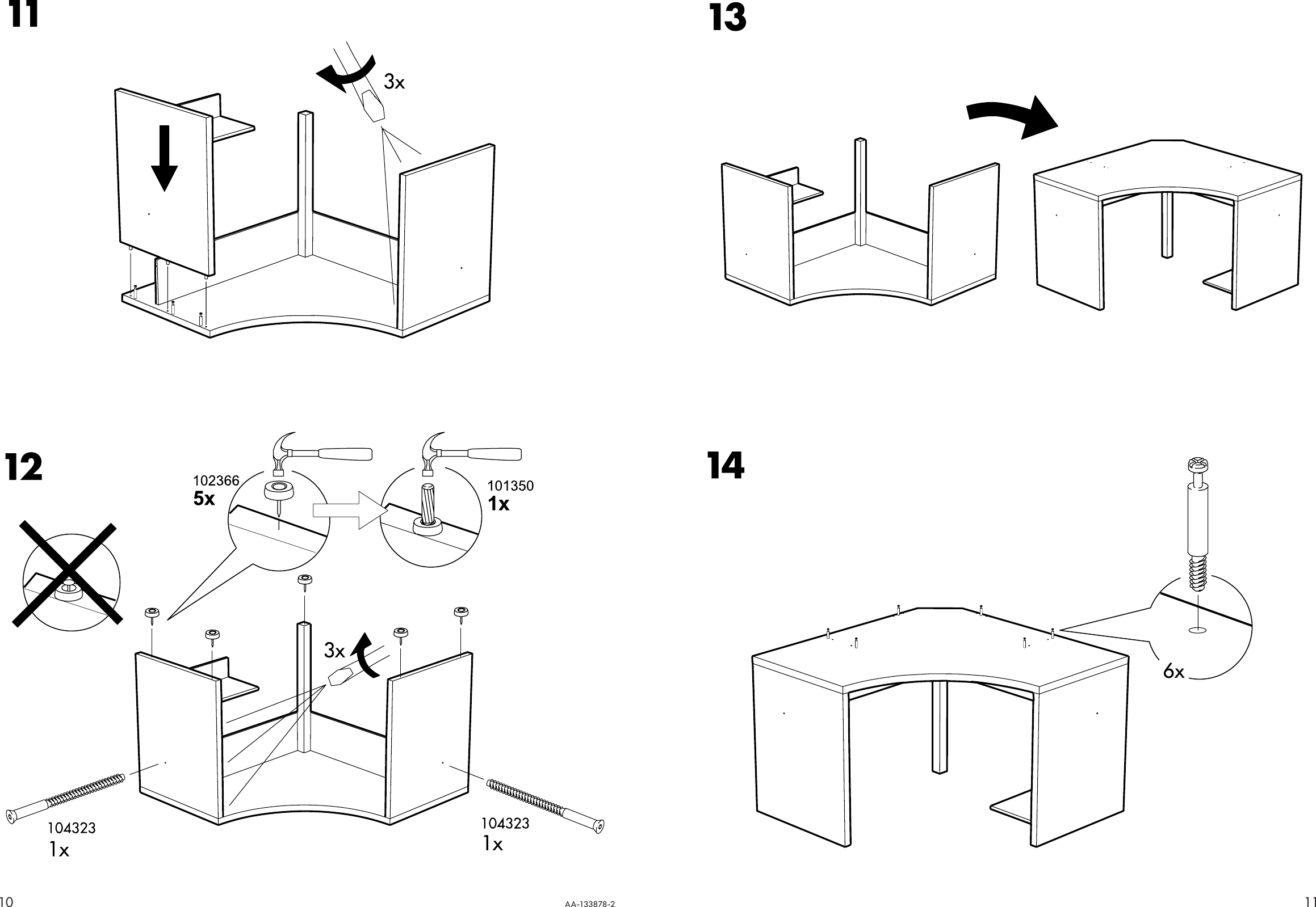 Page 10 of 10 - Ikea Ikea-Mikael-Corner-Workstation-Assembly-Instruction