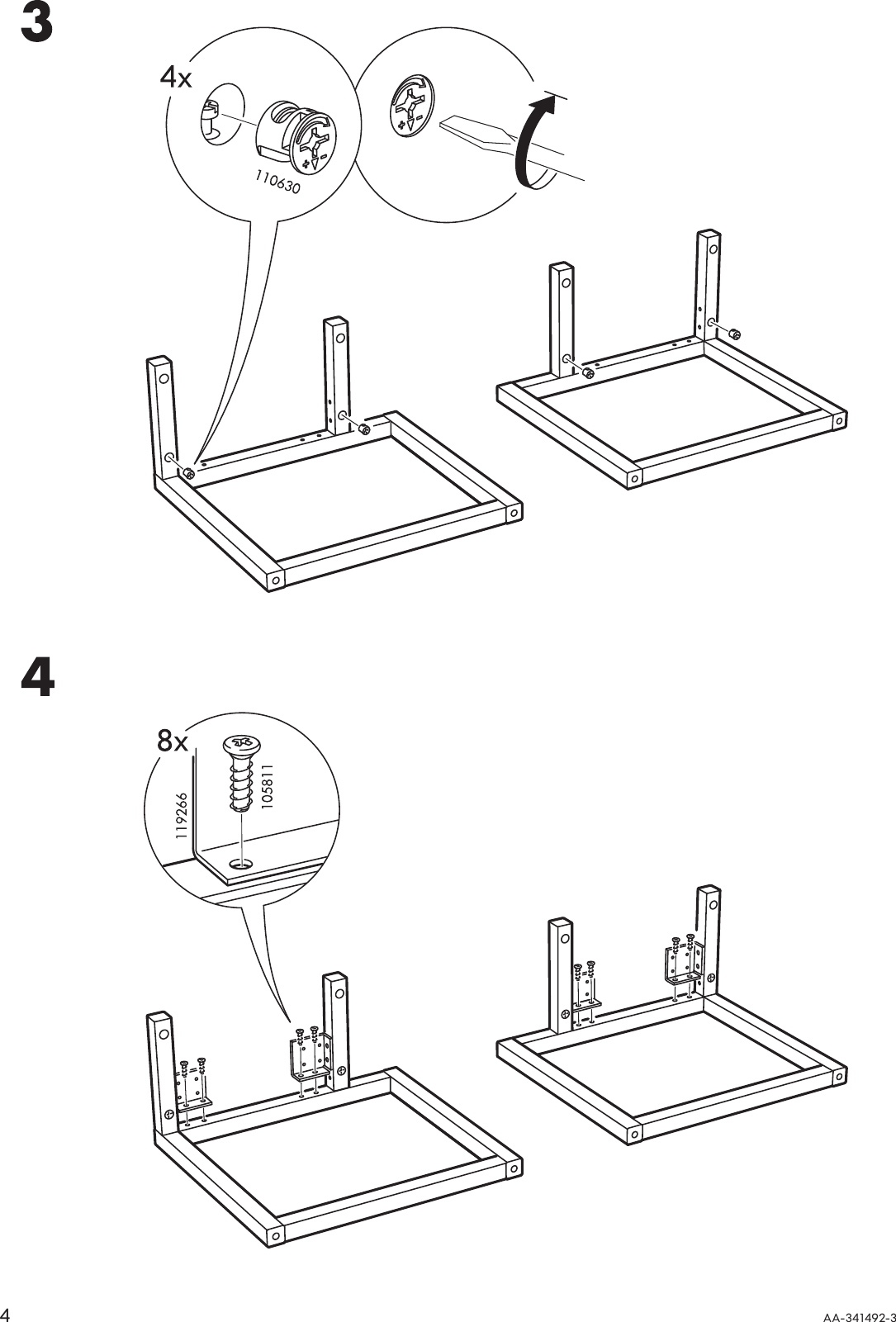 Page 4 of 8 - Ikea Ikea-Molger-Runners-Assembly-Instruction