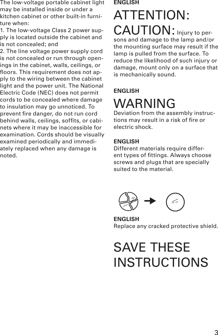 Page 3 of 12 - Ikea Ikea-Non-Spotlight-Assembly-Instruction