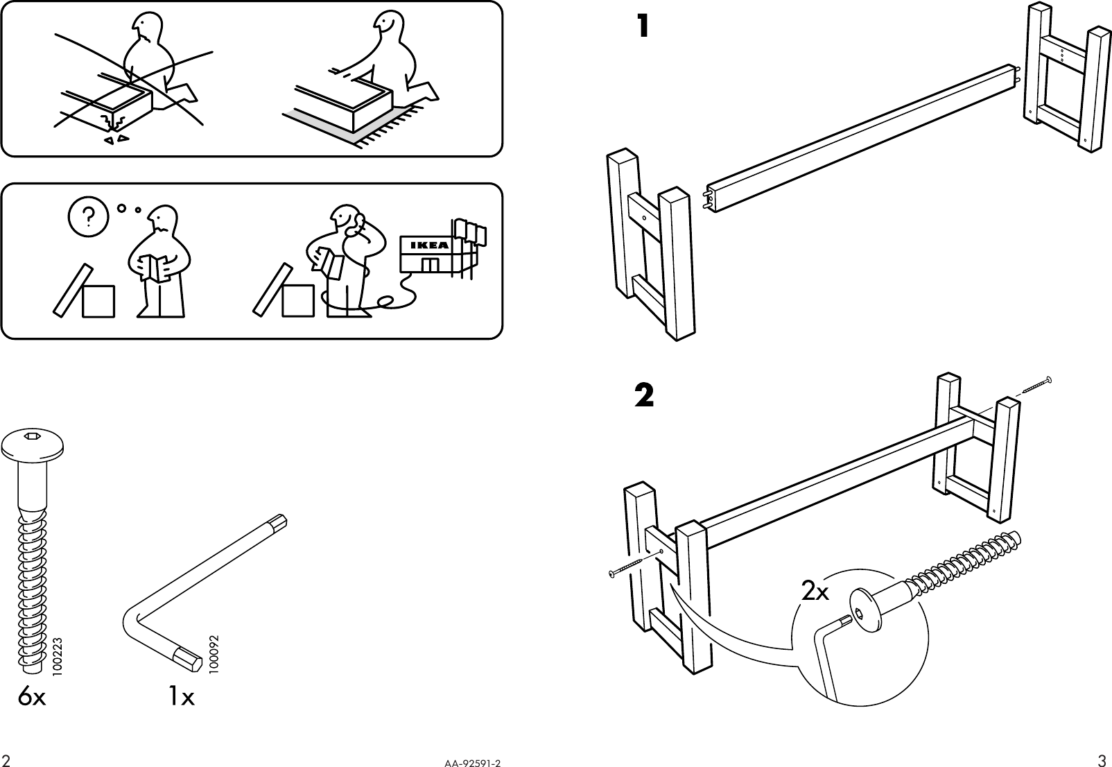 Page 2 of 2 - Ikea Ikea-Norden-Bench-59-Assembly-Instruction-4  Ikea-norden-bench-59-assembly-instruction