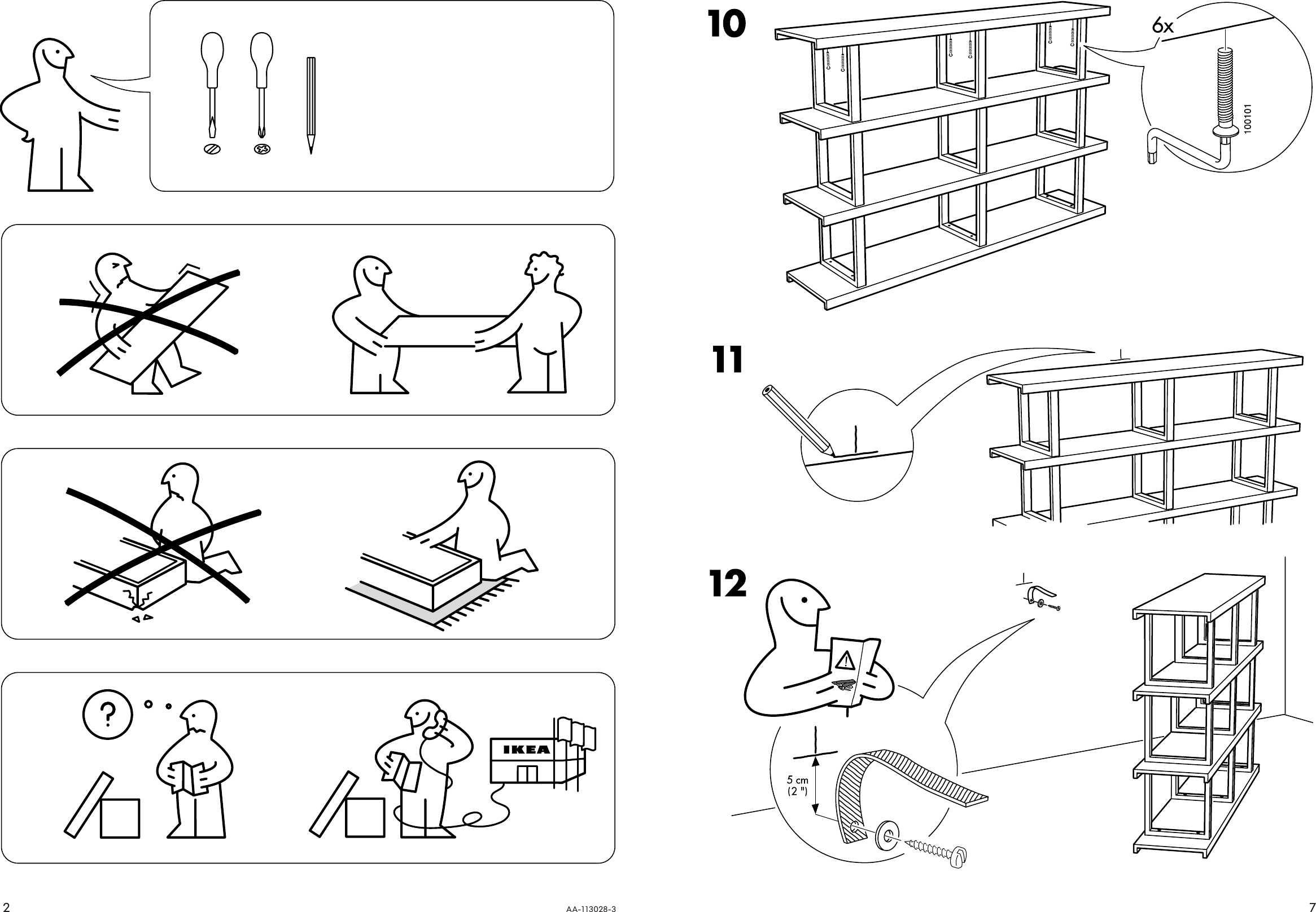 Page 2 of 4 - Ikea Ikea-Norrebo-Shelving-Unit-72X47-Assembly-Instruction