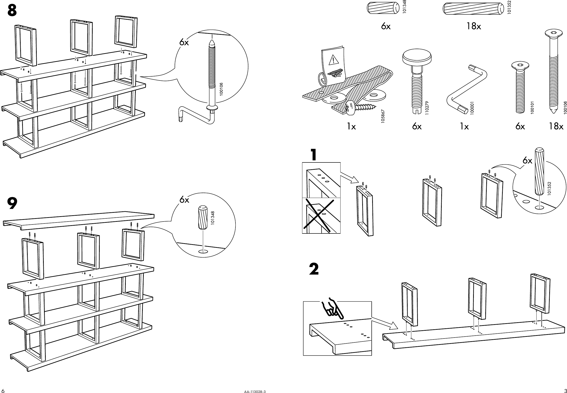 Page 3 of 4 - Ikea Ikea-Norrebo-Shelving-Unit-72X47-Assembly-Instruction