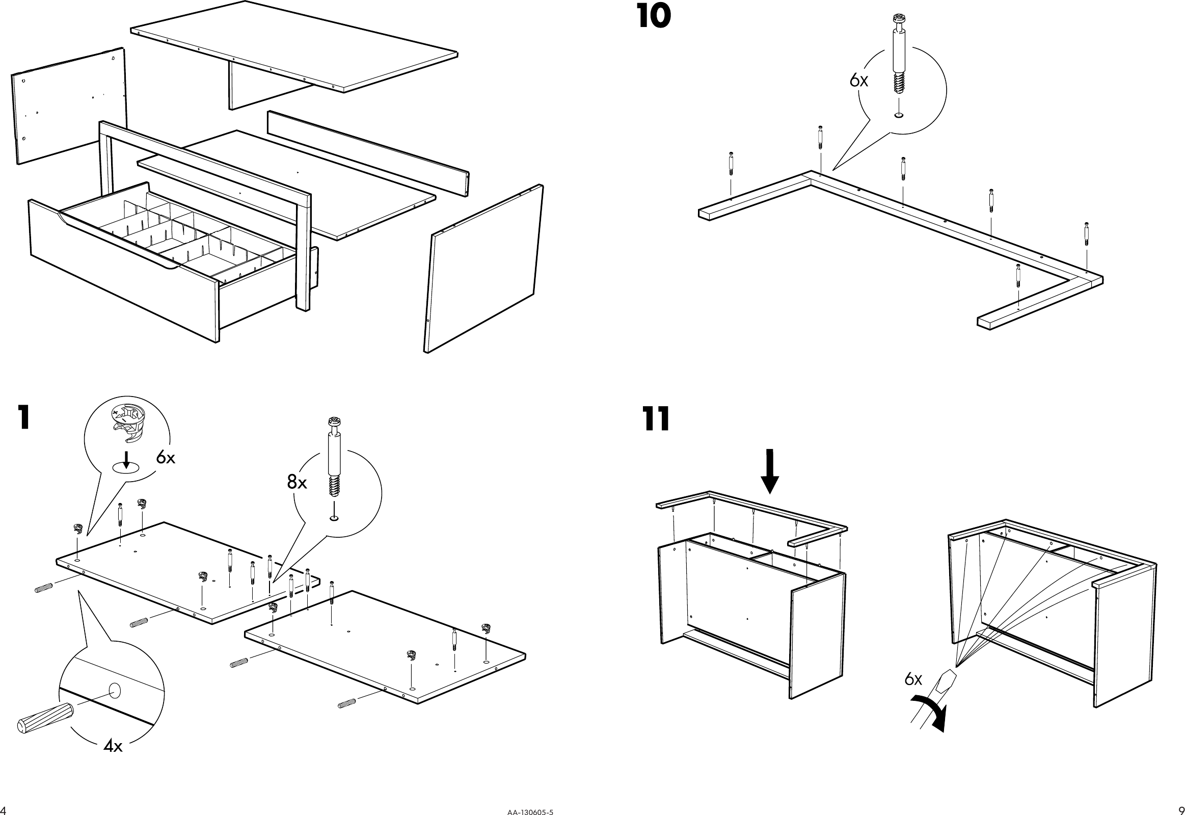 Page 4 of 6 - Ikea Ikea-Norrebo-Tv-Unit-44-1-8X17-3-8-Assembly-Instruction