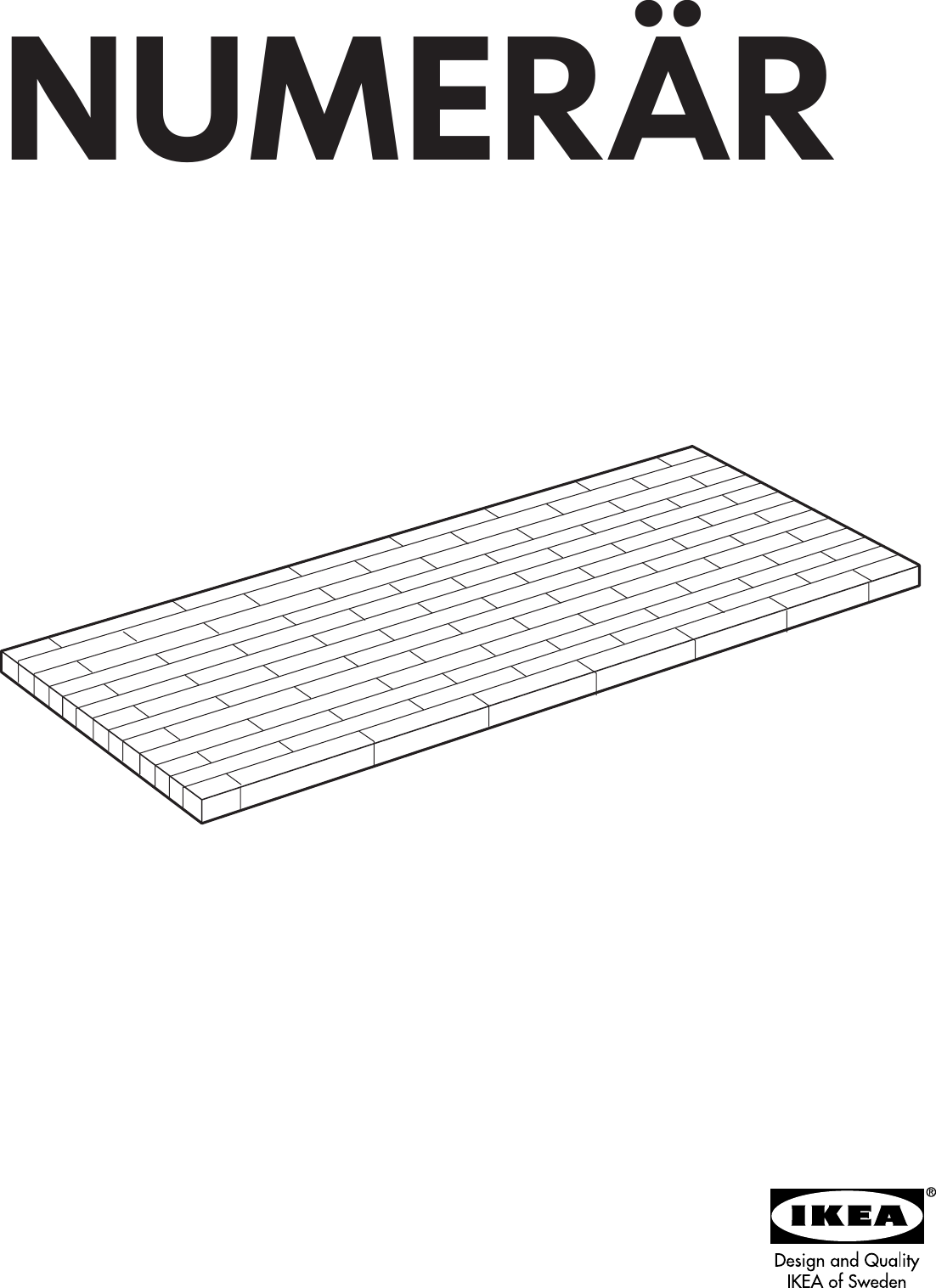 Ikea Numerar Countertop 49 5 8x25 8 Assembly Instruction