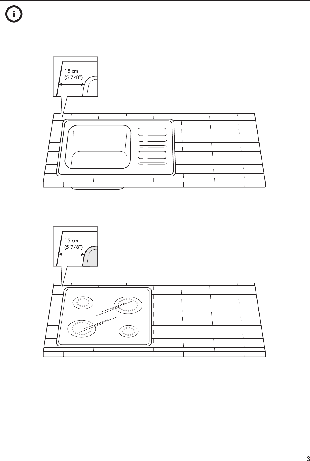 Page 3 of 8 - Ikea Ikea-Numerar-Countertop-49-5-8X25-5-8-Assembly-Instruction
