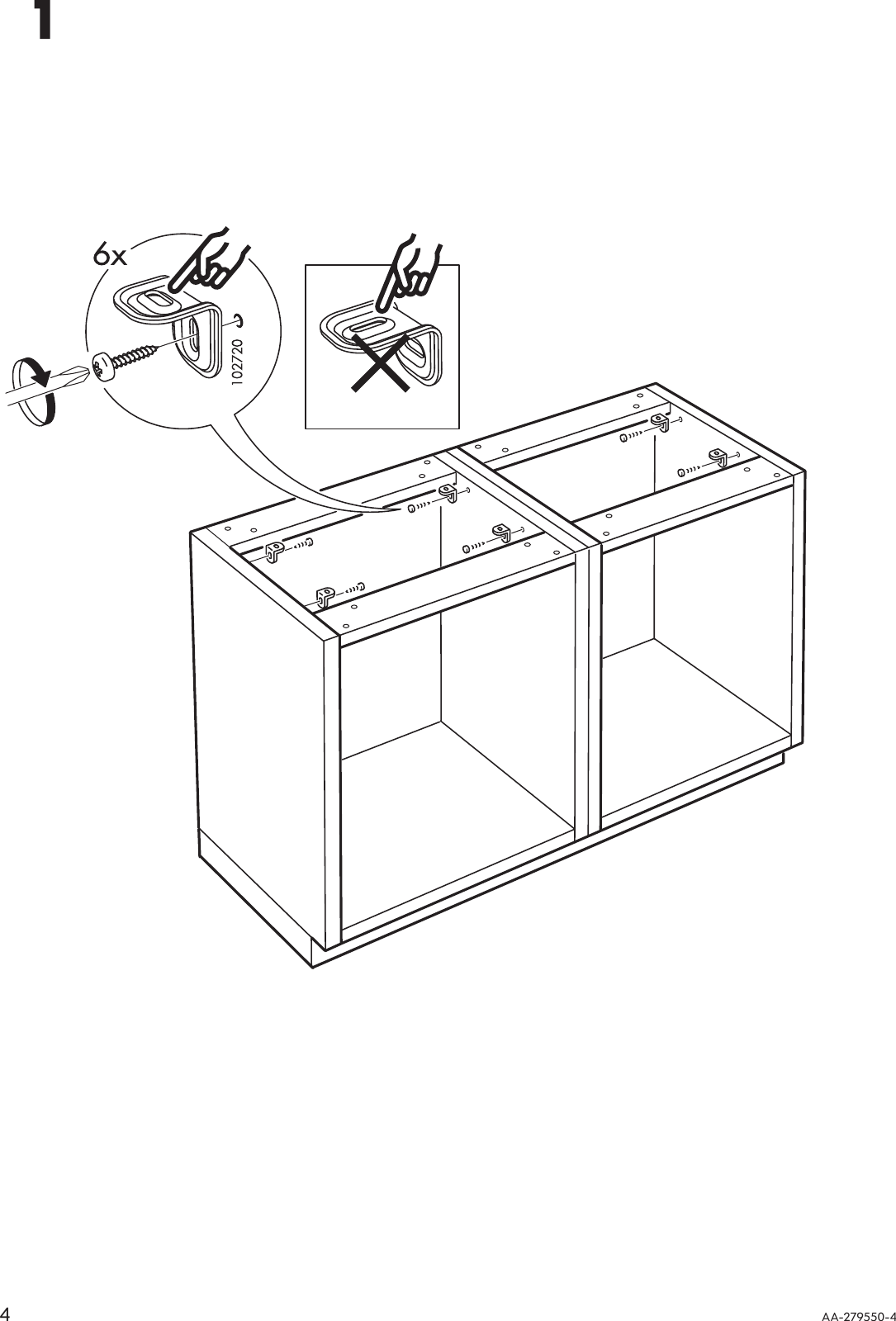 Page 4 of 8 - Ikea Ikea-Numerar-Countertop-49-5-8X25-5-8-Assembly-Instruction