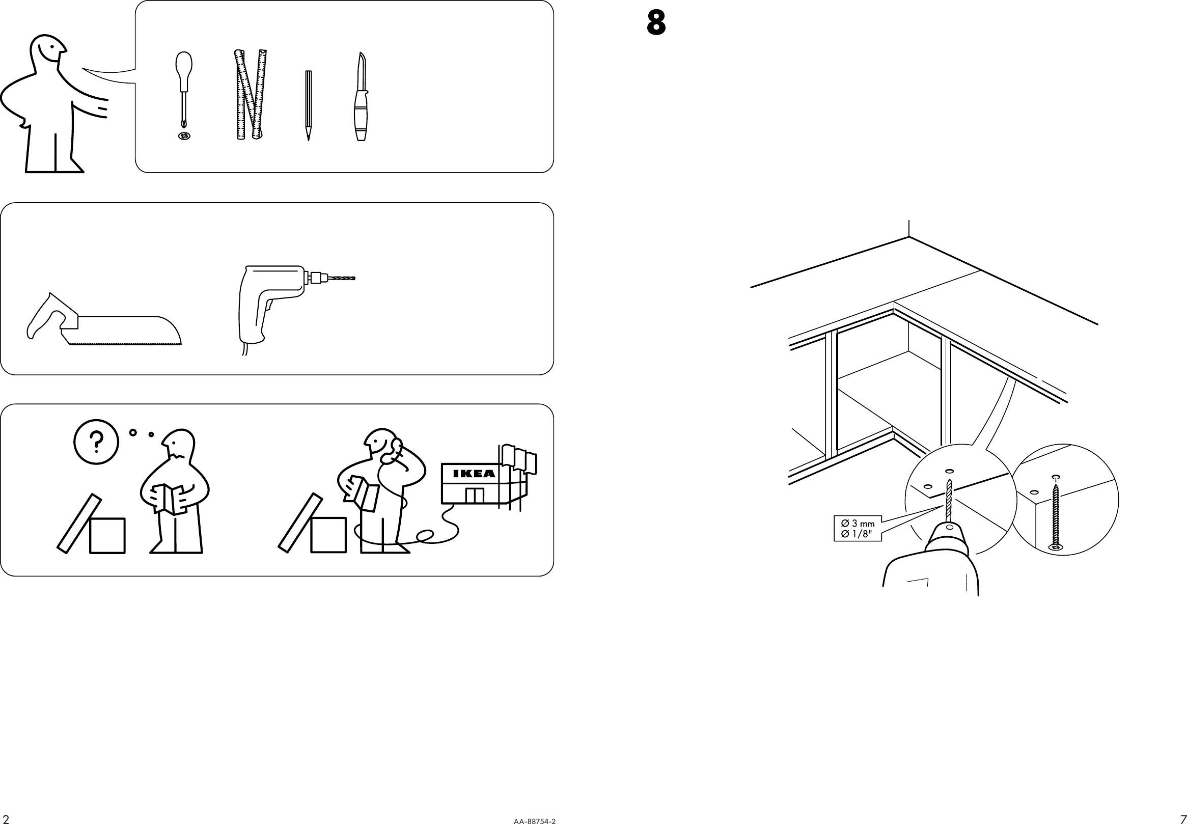 Page 2 of 4 - Ikea Ikea-Numerar-Countertop-Double-Sided-97X26-Assembly-Instruction