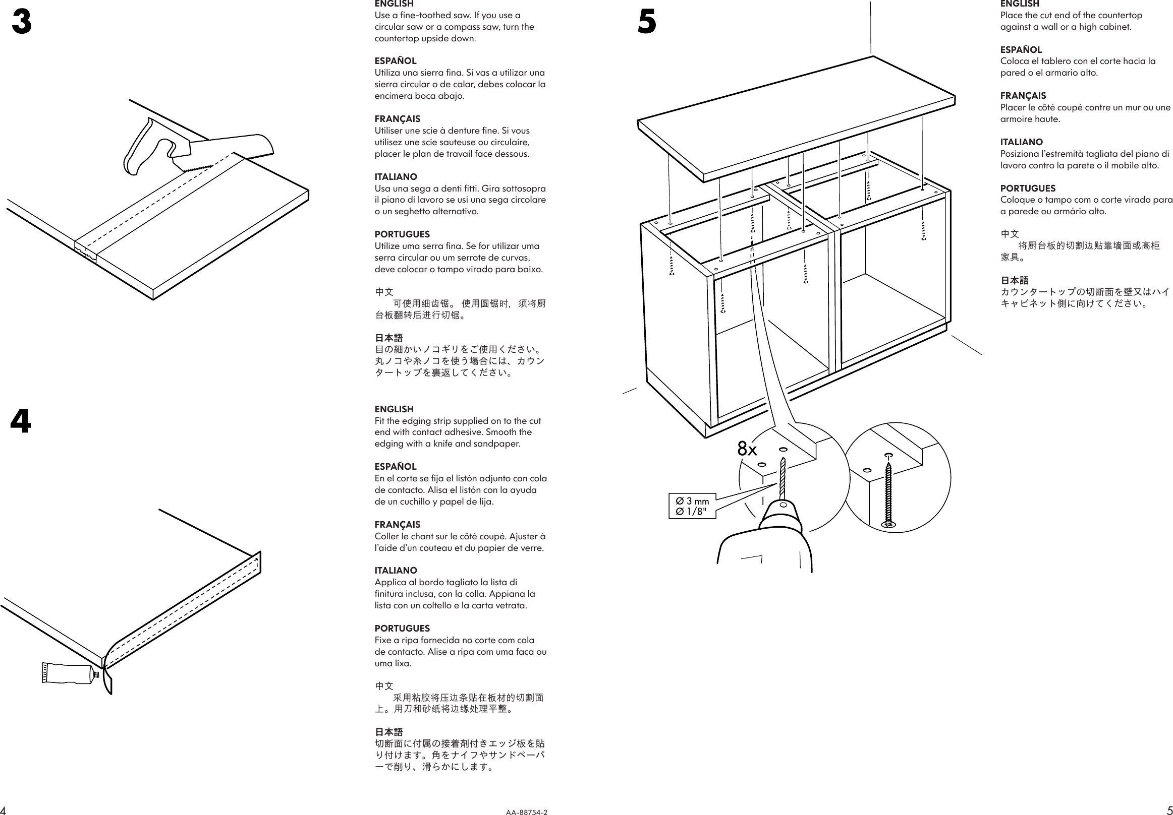 Page 4 of 4 - Ikea Ikea-Numerar-Countertop-Double-Sided-97X26-Assembly-Instruction