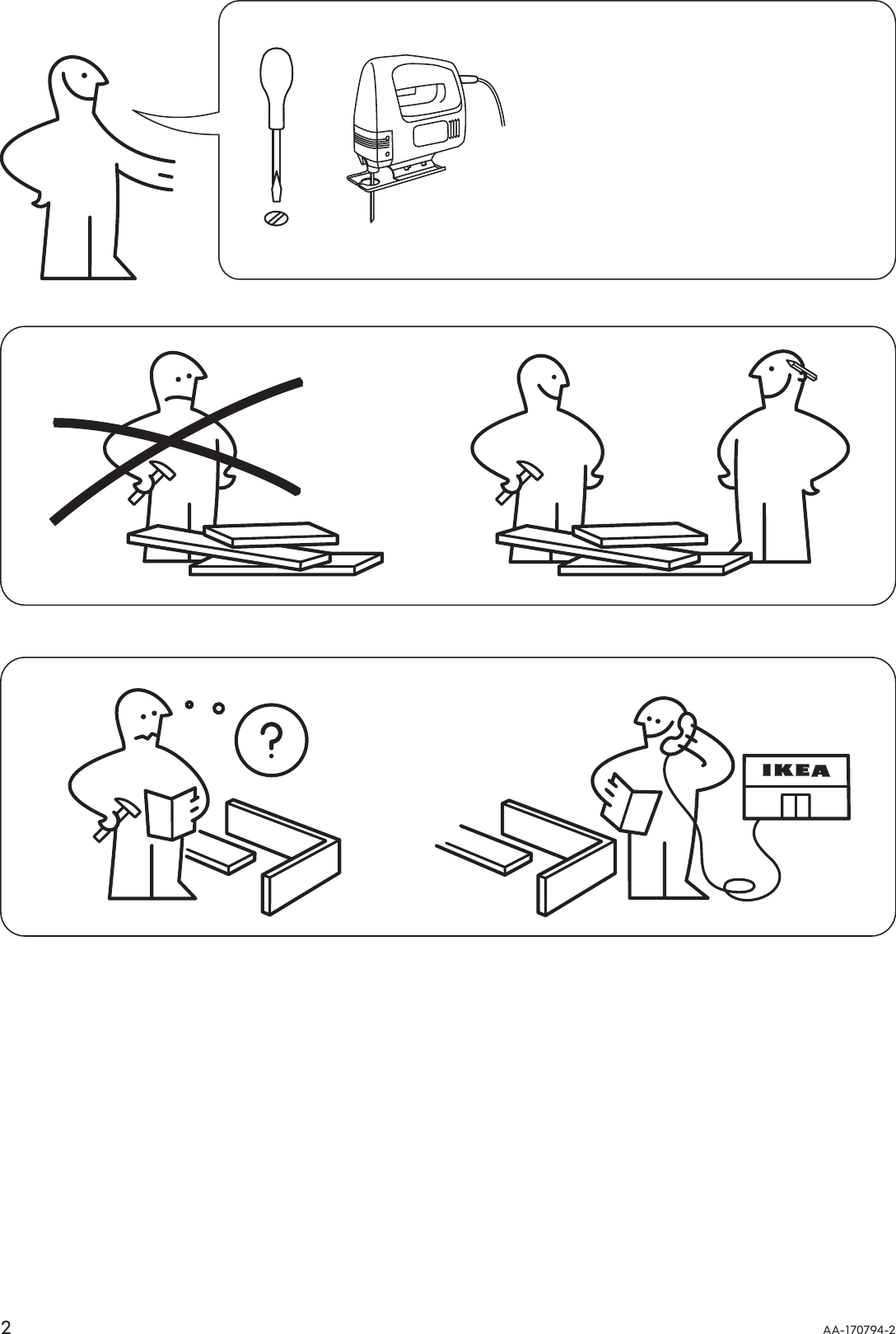 Page 2 of 4 - Ikea Ikea-Numerar-Sink-Bowl-24-Assembly-Instruction