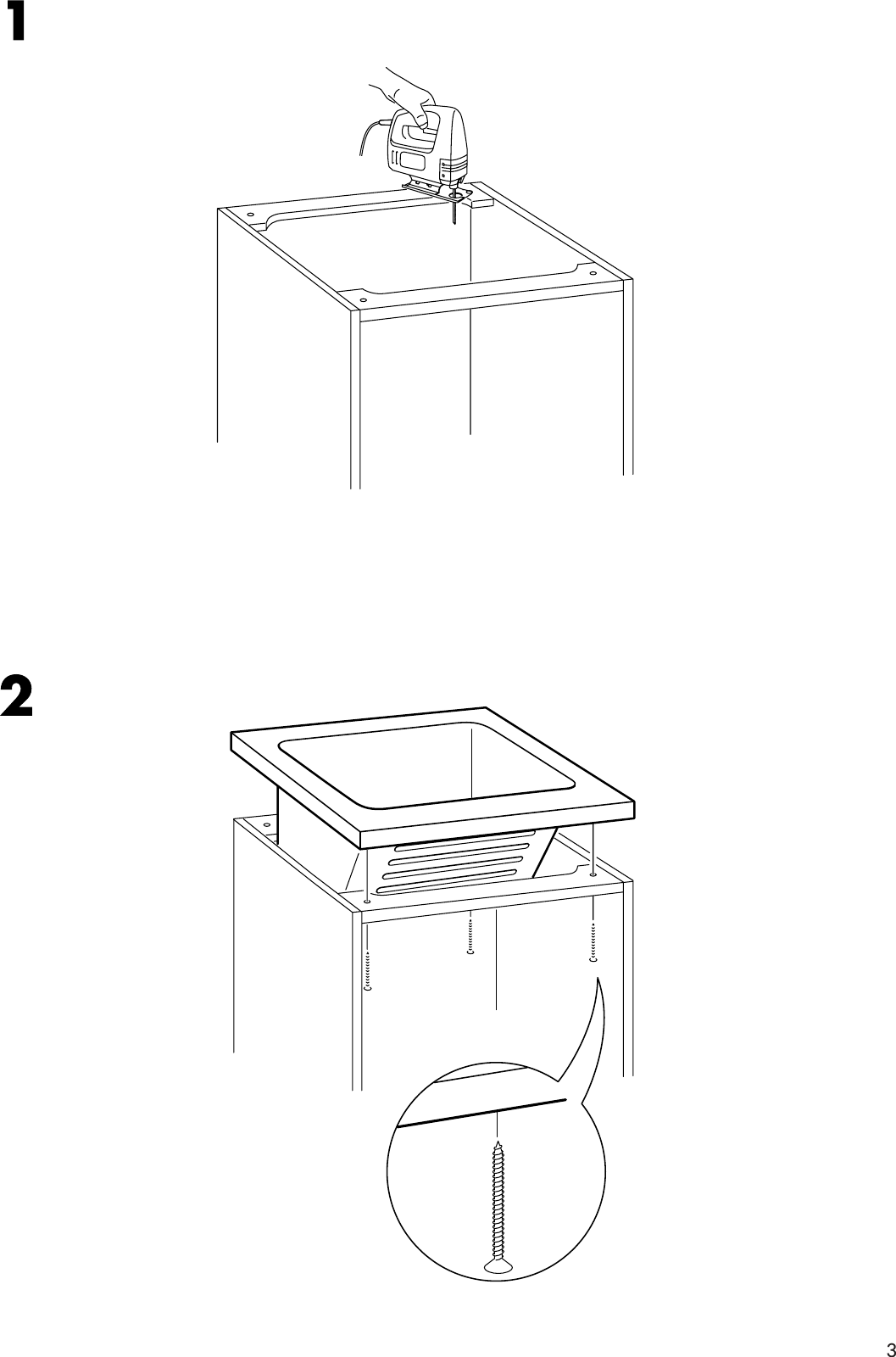Page 3 of 4 - Ikea Ikea-Numerar-Sink-Bowl-24-Assembly-Instruction