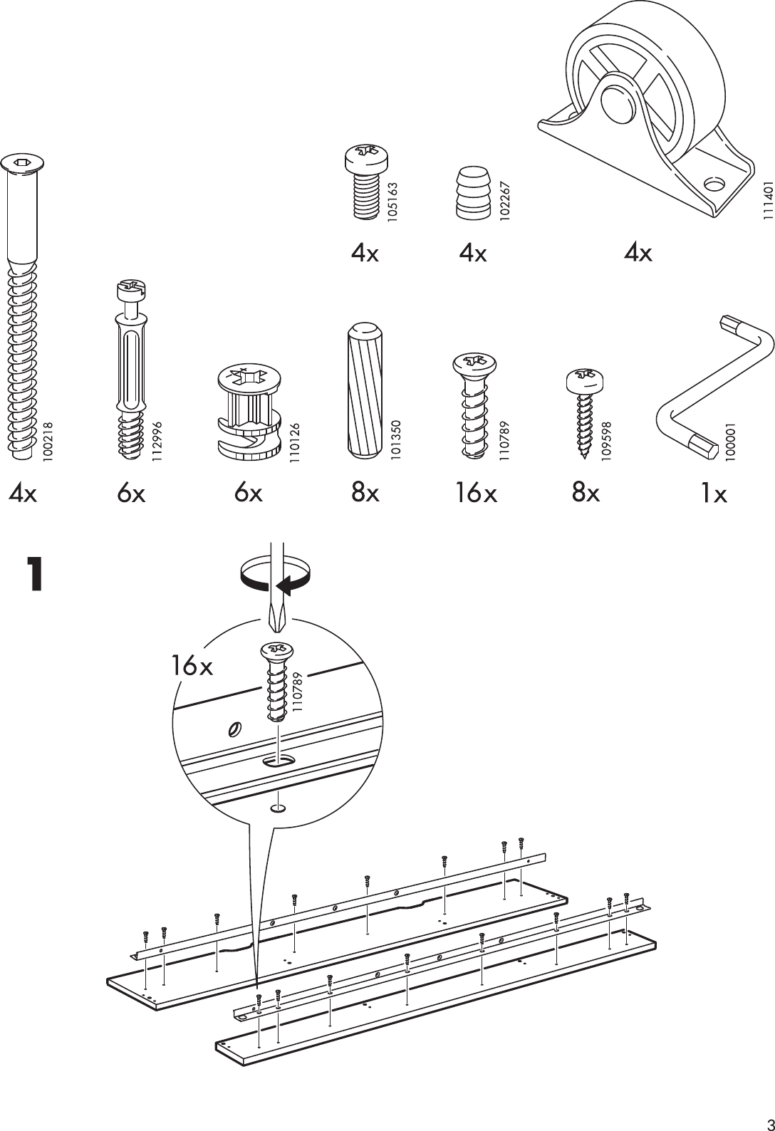Ikea Odda Pull Out Bed Twin Assembly Instruction