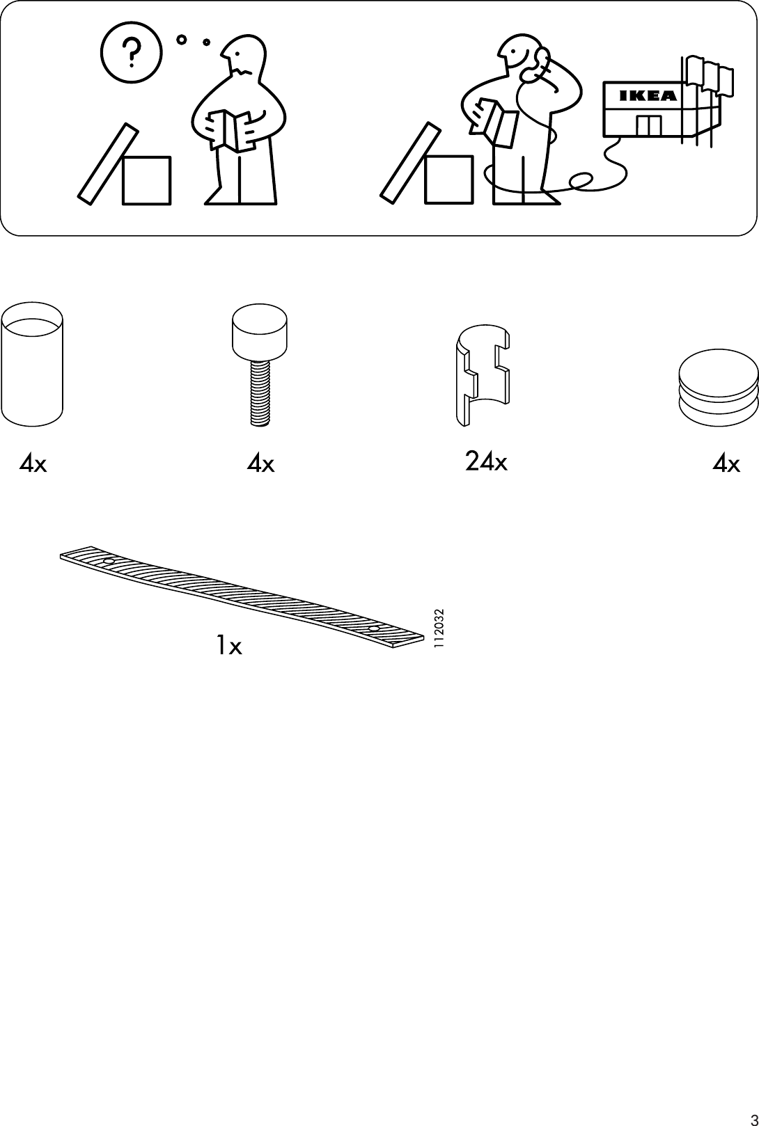 Page 3 of 12 - Ikea Ikea-Omar-Shelf-Unit-36X36X14-Assembly-Instruction