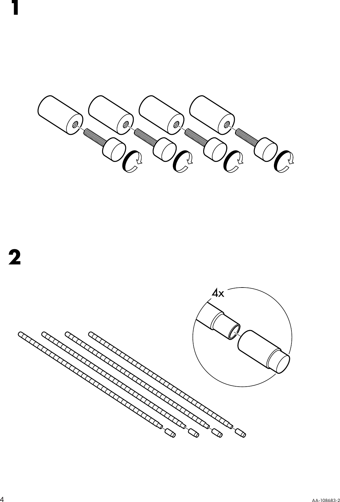 Page 4 of 12 - Ikea Ikea-Omar-Shelf-Unit-36X36X14-Assembly-Instruction