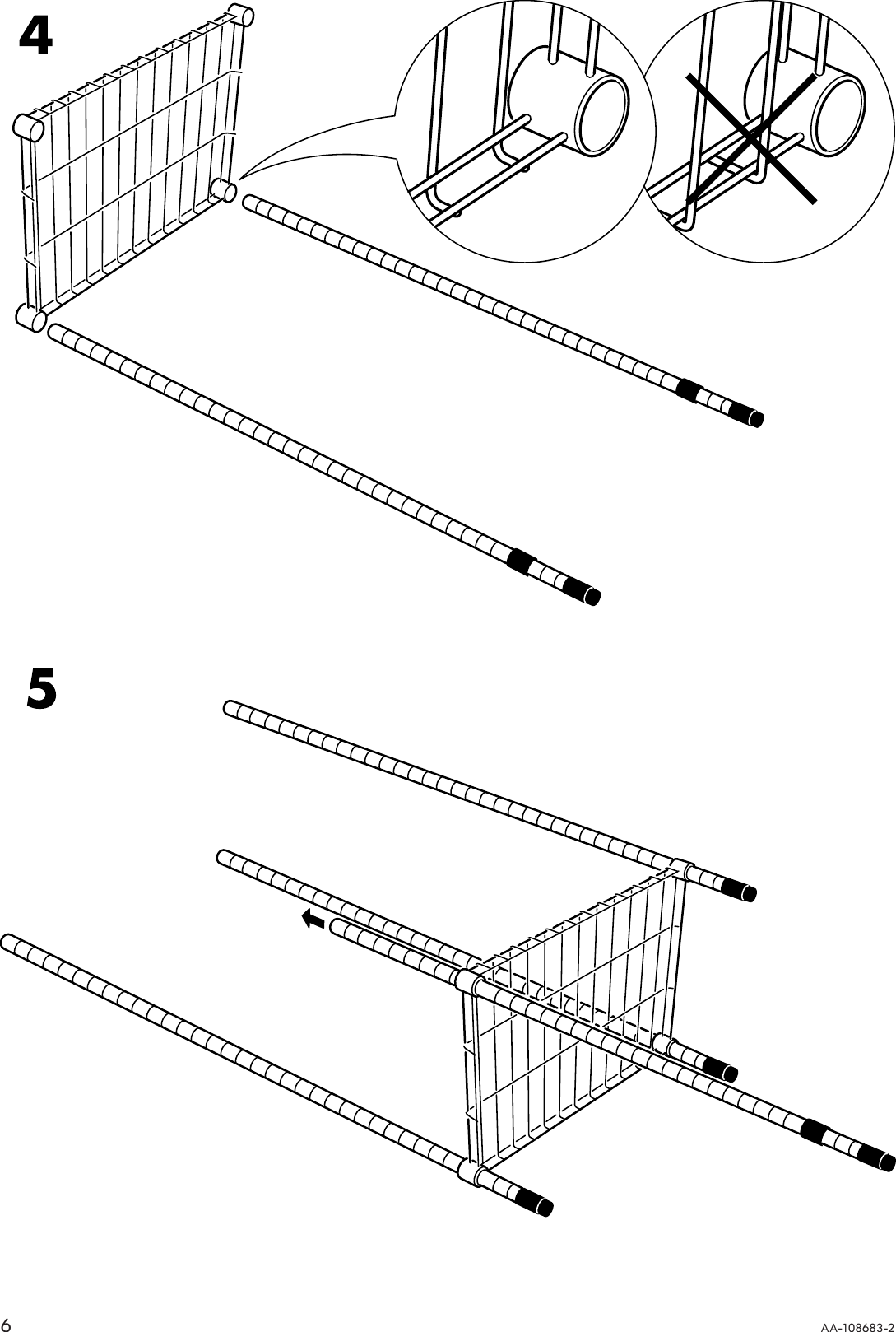 Page 6 of 12 - Ikea Ikea-Omar-Shelf-Unit-36X36X14-Assembly-Instruction