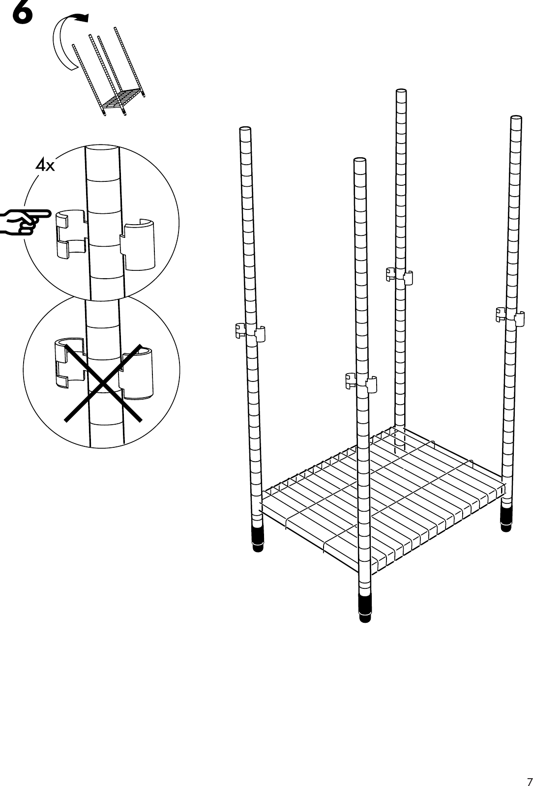 Page 7 of 12 - Ikea Ikea-Omar-Shelf-Unit-36X36X14-Assembly-Instruction