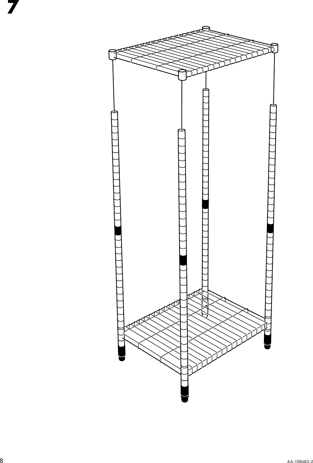 Page 8 of 12 - Ikea Ikea-Omar-Shelf-Unit-36X36X14-Assembly-Instruction