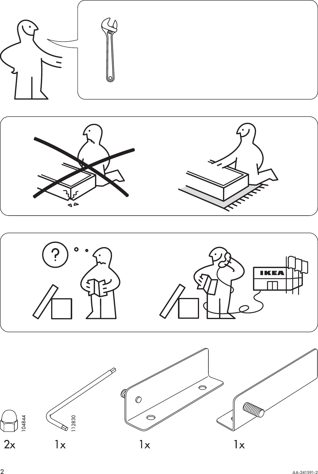 Page 2 of 8 - Ikea Ikea-Patrull-Cooktop-Guard-23-37-Assembly-Instruction