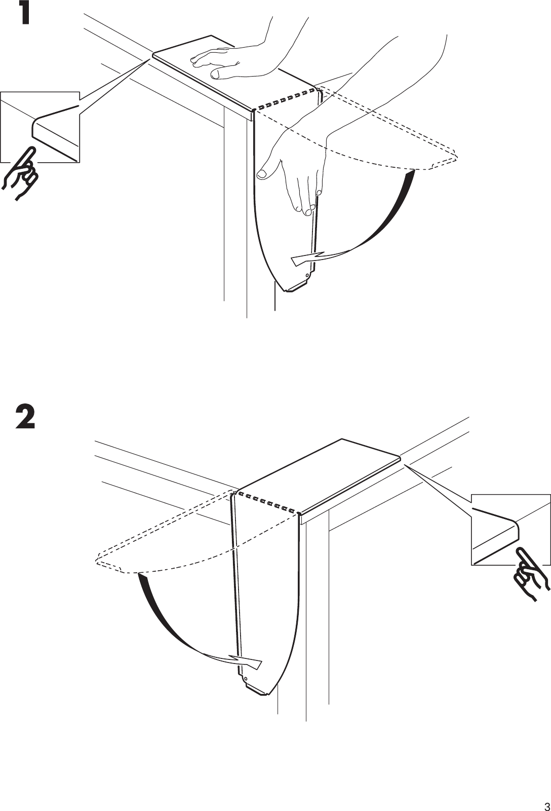 Page 3 of 8 - Ikea Ikea-Patrull-Cooktop-Guard-23-37-Assembly-Instruction