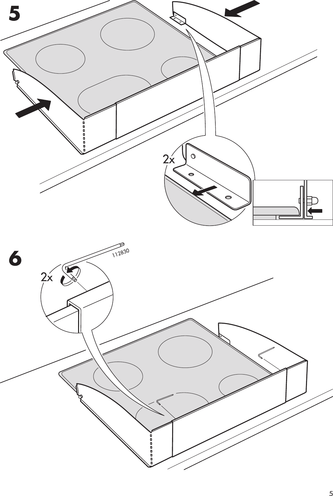 Page 5 of 8 - Ikea Ikea-Patrull-Cooktop-Guard-23-37-Assembly-Instruction