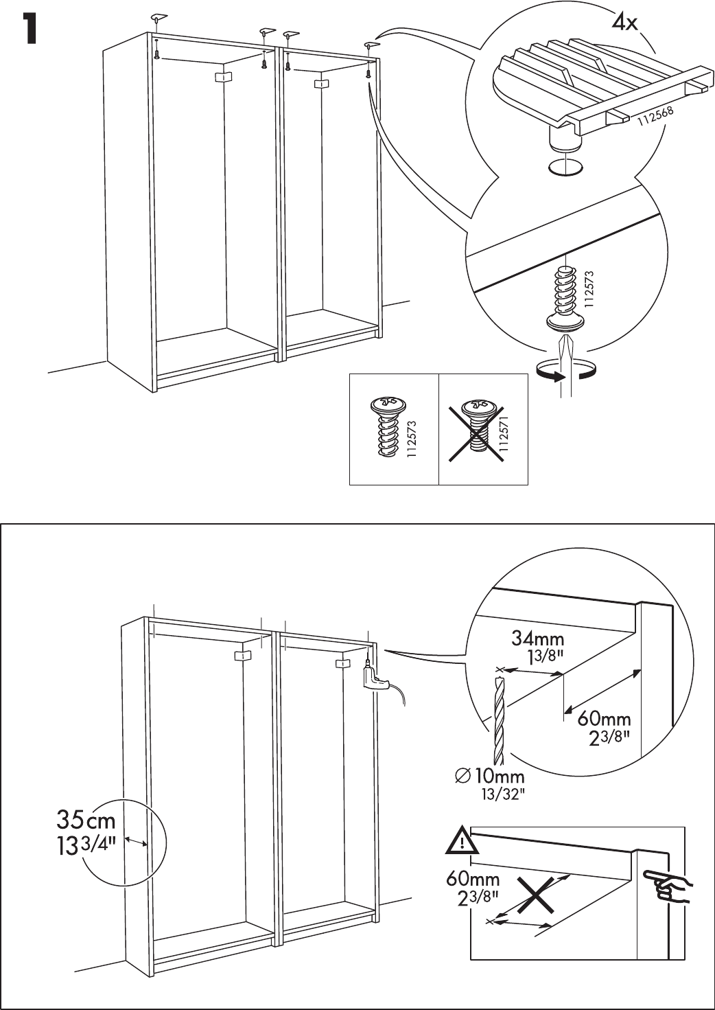 Ikea Pax Ardal Sliding Door 59X93 Assembly Instruction