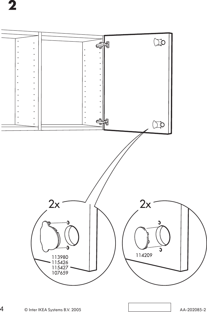 Page 4 of 4 - Ikea Ikea-Pax-Lomen-Door-20X28-Assembly-Instruction
