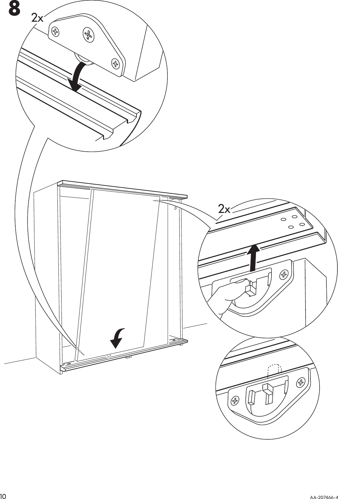 Page 10 of 12 - Ikea Ikea-Pax-Malm-Guide-Rail-79X79-Assembly-Instruction