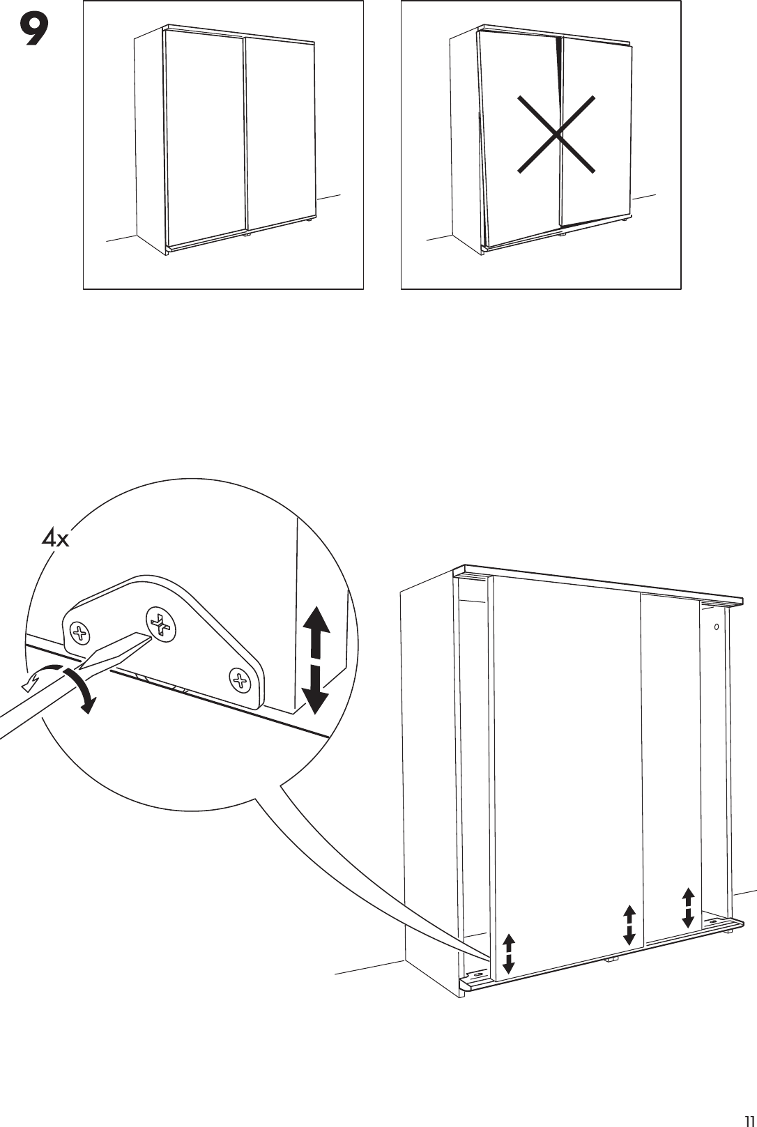Page 11 of 12 - Ikea Ikea-Pax-Malm-Guide-Rail-79X79-Assembly-Instruction