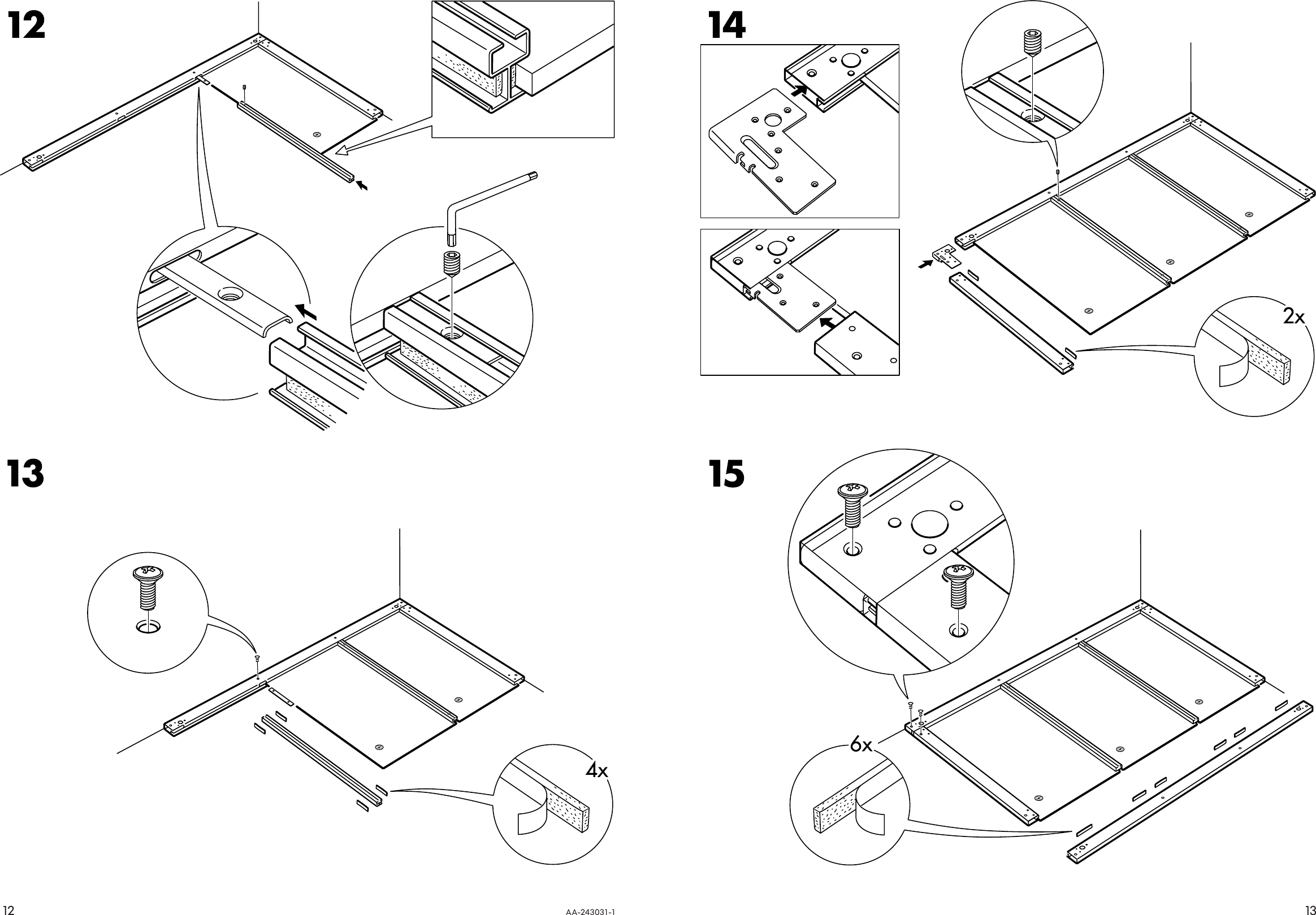Page 12 of 12 - Ikea Ikea-Pax-Stordal-Sliding-Door-Pair-98X93-Assembly-Instruction