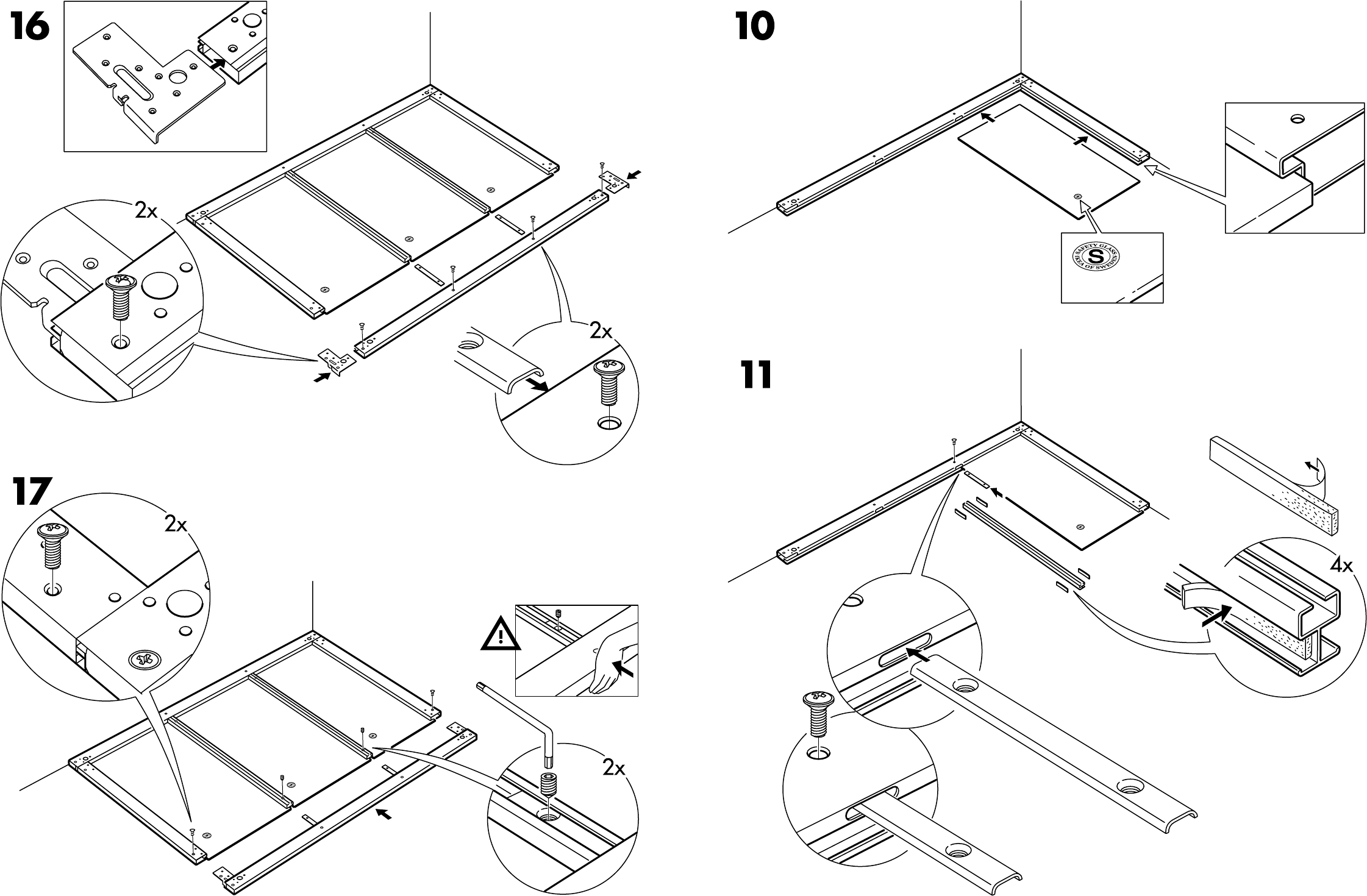 Ikea Pax Stordal Sliding Door Pair 98X93 Assembly Instruction