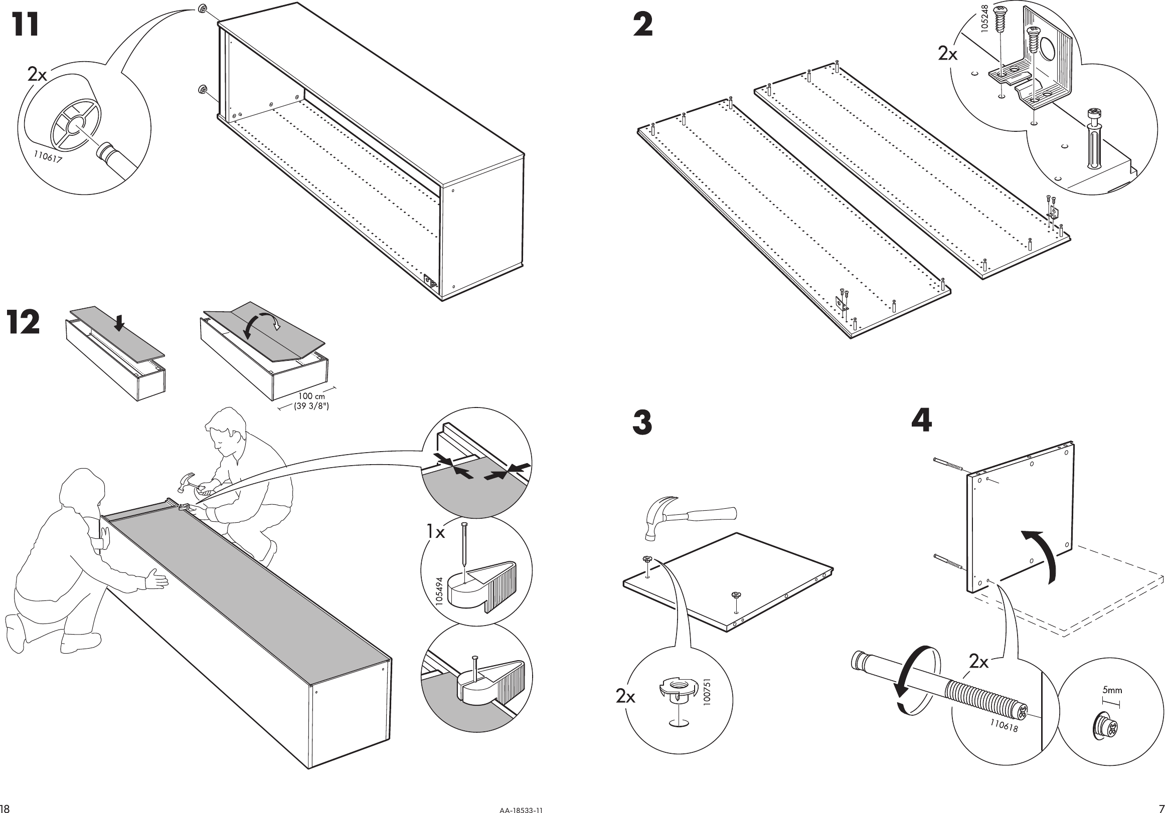 Page 7 of 12 - Ikea Ikea-Pax-Wardrobe-Frame-30X23X79-Assembly-Instruction